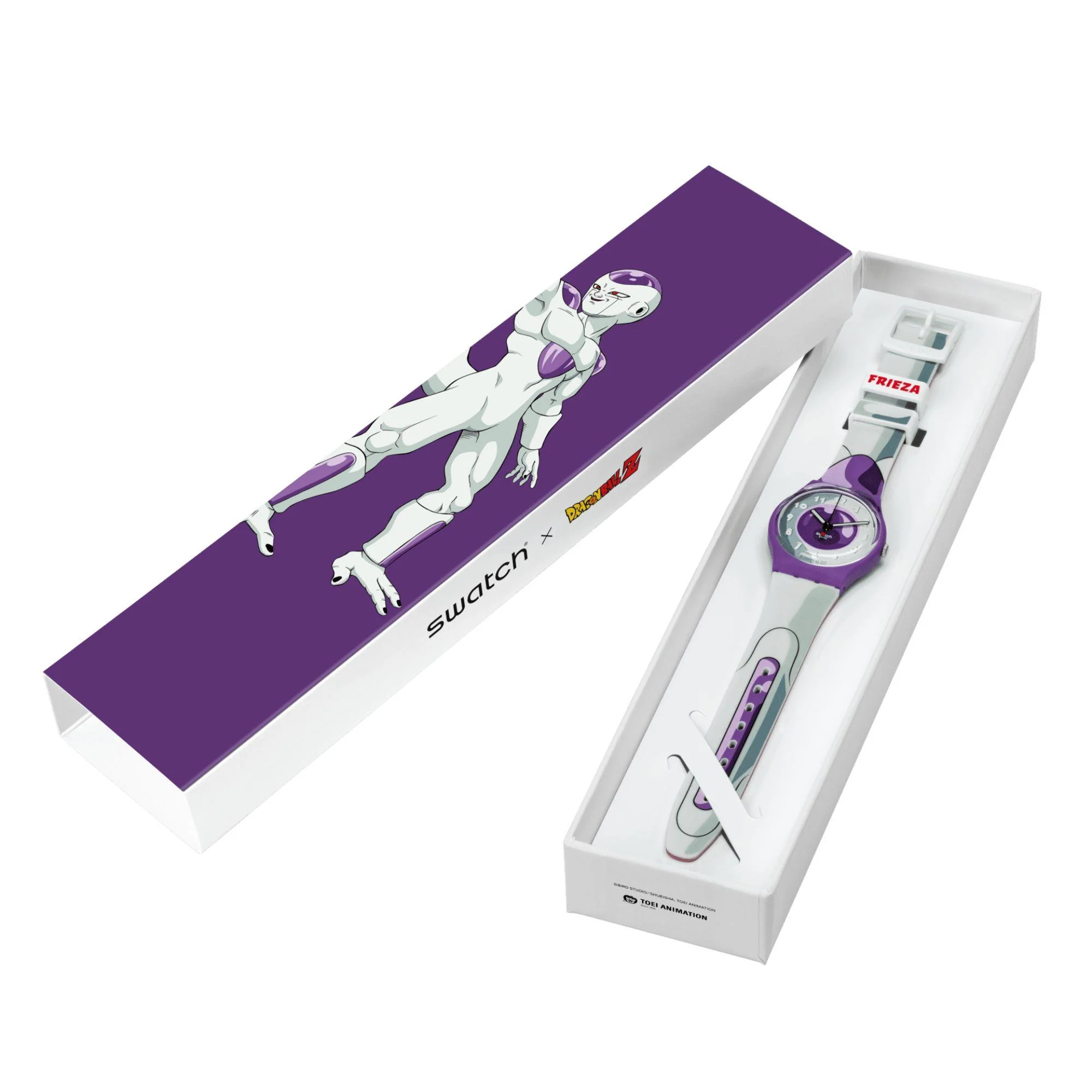 Swatch Dragon Ball Z Frieza Purple Dial Unisex Watch GZ359 - Image 13