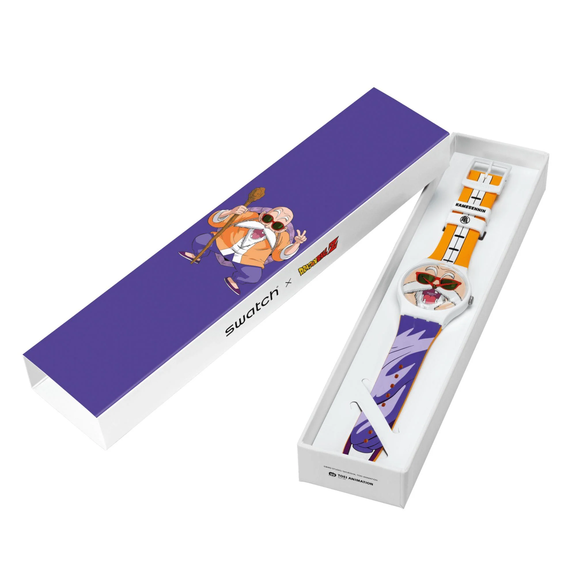 Swatch Dragon Ball Z Kamesennin White Dial Unisex Watch SUOZ346 - Image 4