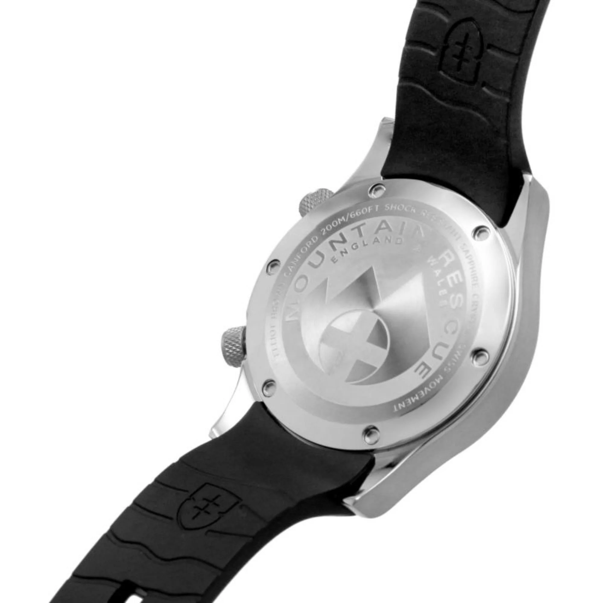 Elliot Brown Canford Mountain Rescue Black Dial Black Rubber Strap Men’s Watch 202-012-R01 - Image 5