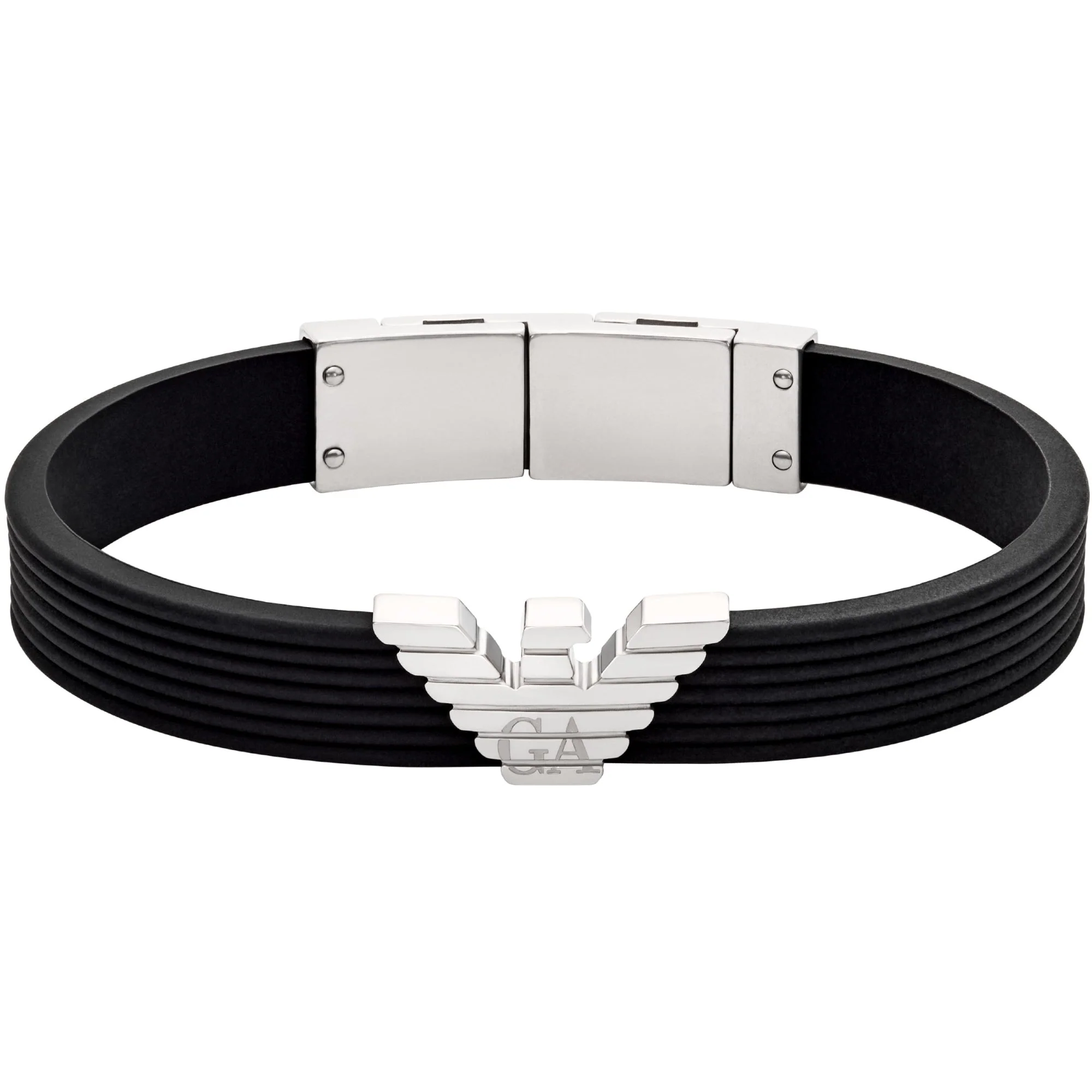 Emporio Armani Black Silicone ID Men's Bracelet EGS3168040 - Image 6