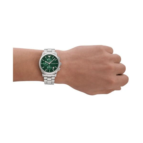 Emporio Armani Chronograph Quartz Green Dial Men’s Watch AR11529 - Image 9
