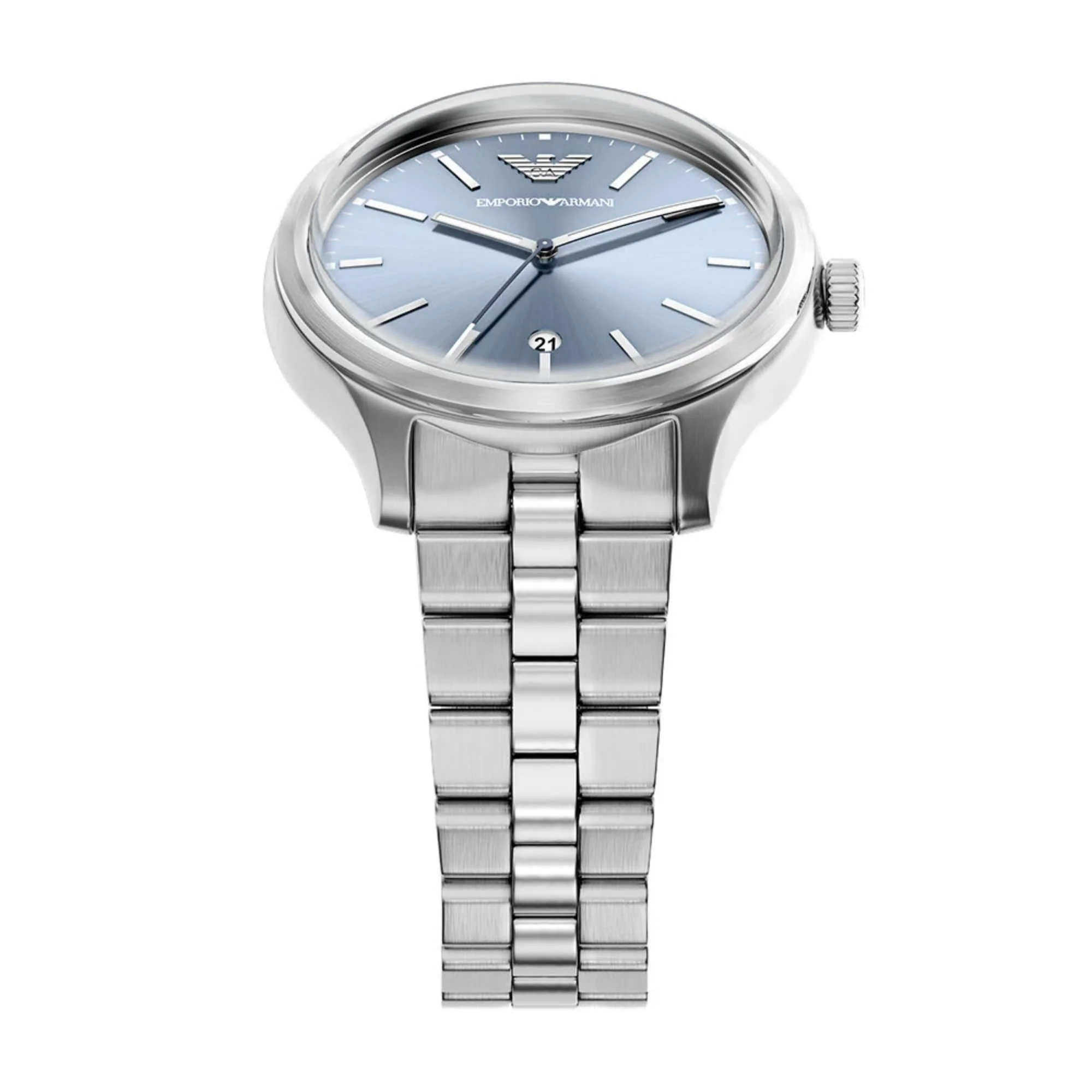 Emporio Armani Dario Quartz Blue Dial Steel Strap Men's Watch AR11748 - Image 4