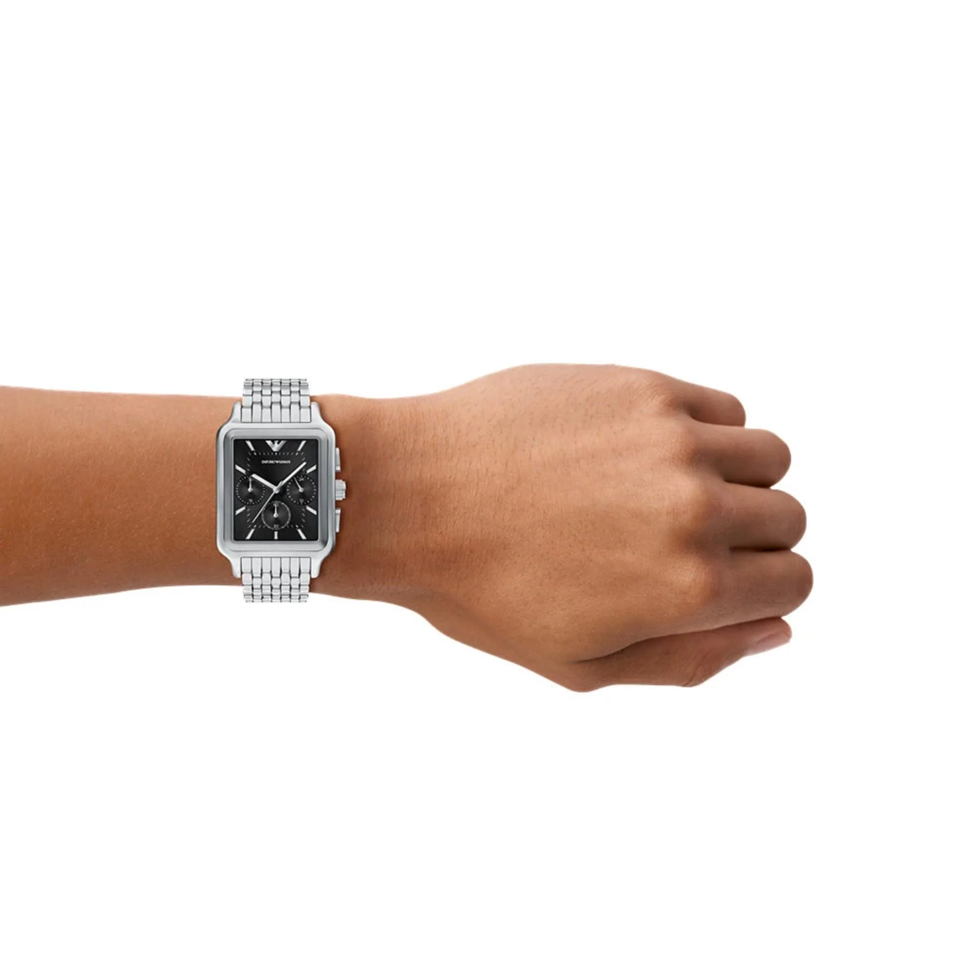 Emporio Armani Diego Chronograph Black Dial Steel Strap Men's Watch AR11751 - Image 2