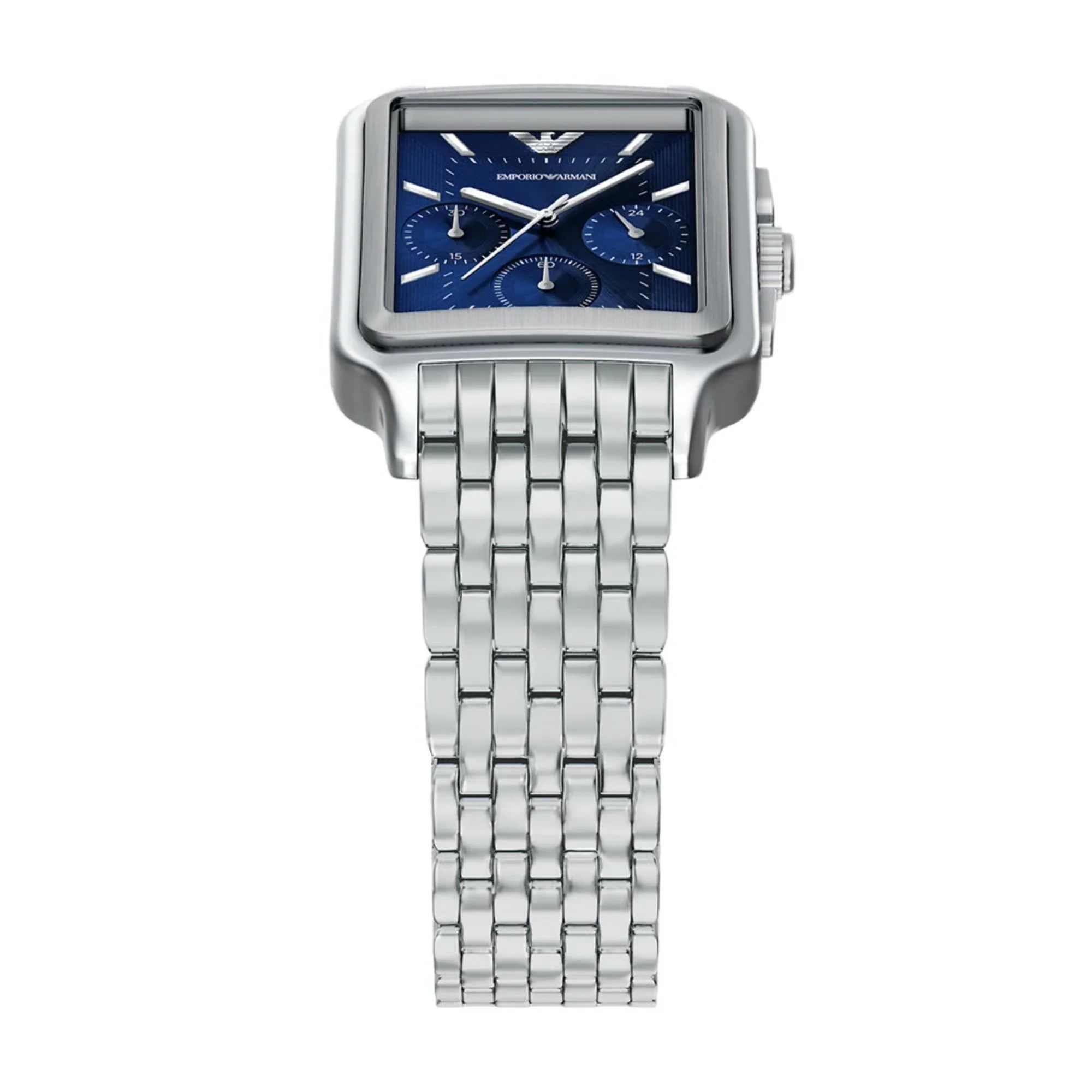 Emporio Armani Diego Chronograph Blue Dial Steel Strap Men's Watch AR11750 - Image 4