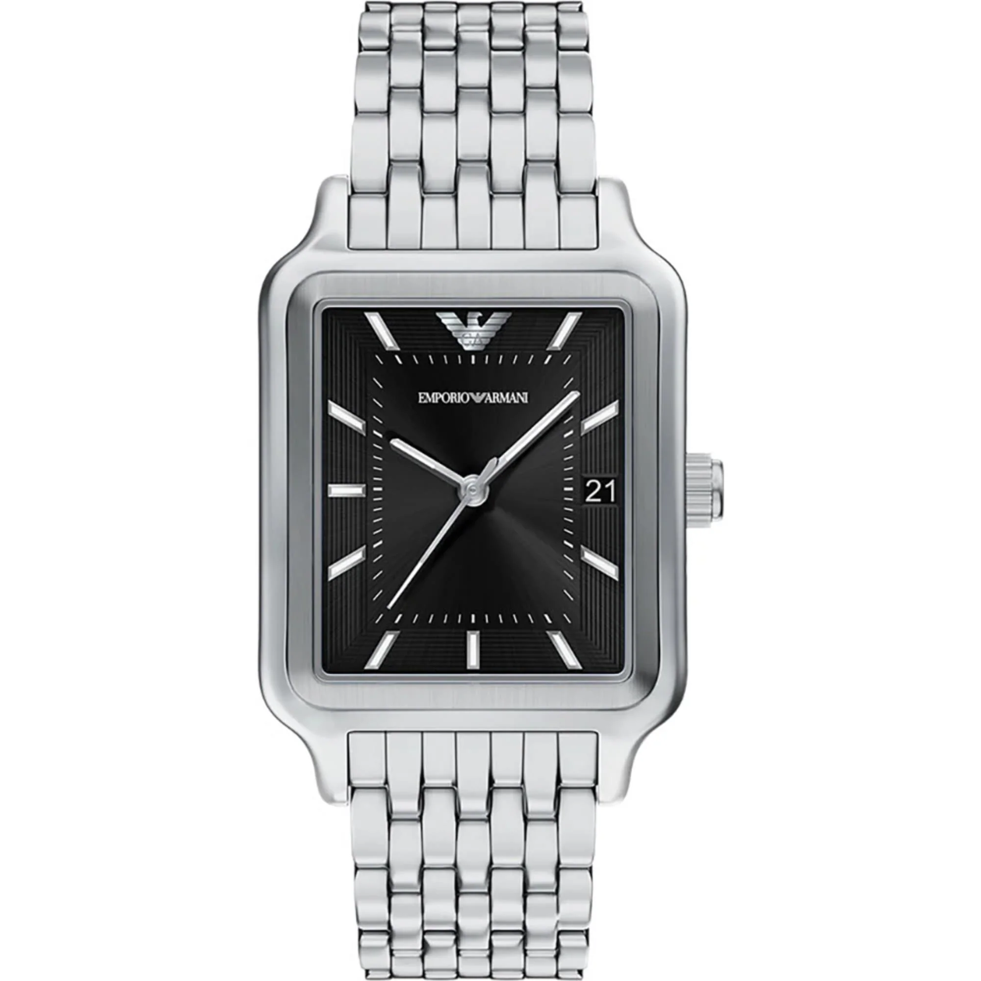 Emporio Armani Diego Quartz Black Dial Steel Strap Women's Watch AR11755