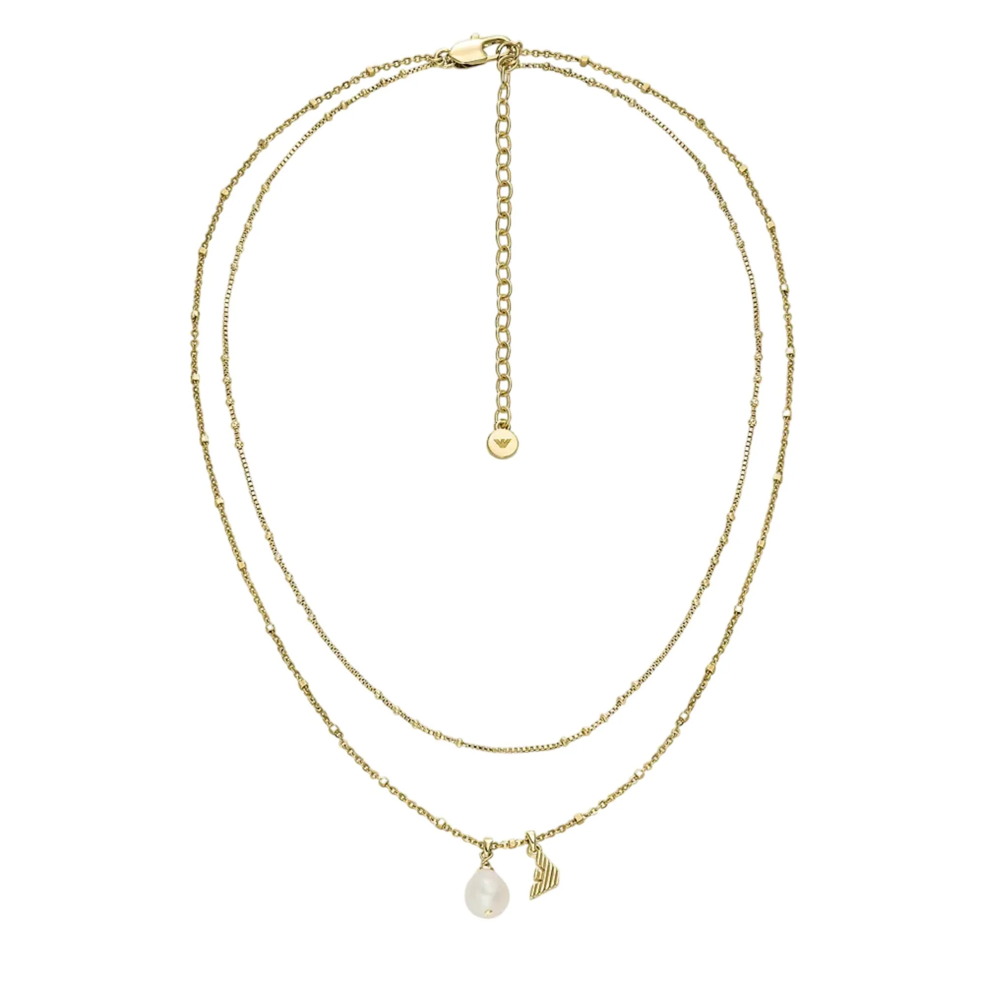 Emporio Armani Gold-Tone Brass Pendant Women's Necklace EGS3273710 - Image 4