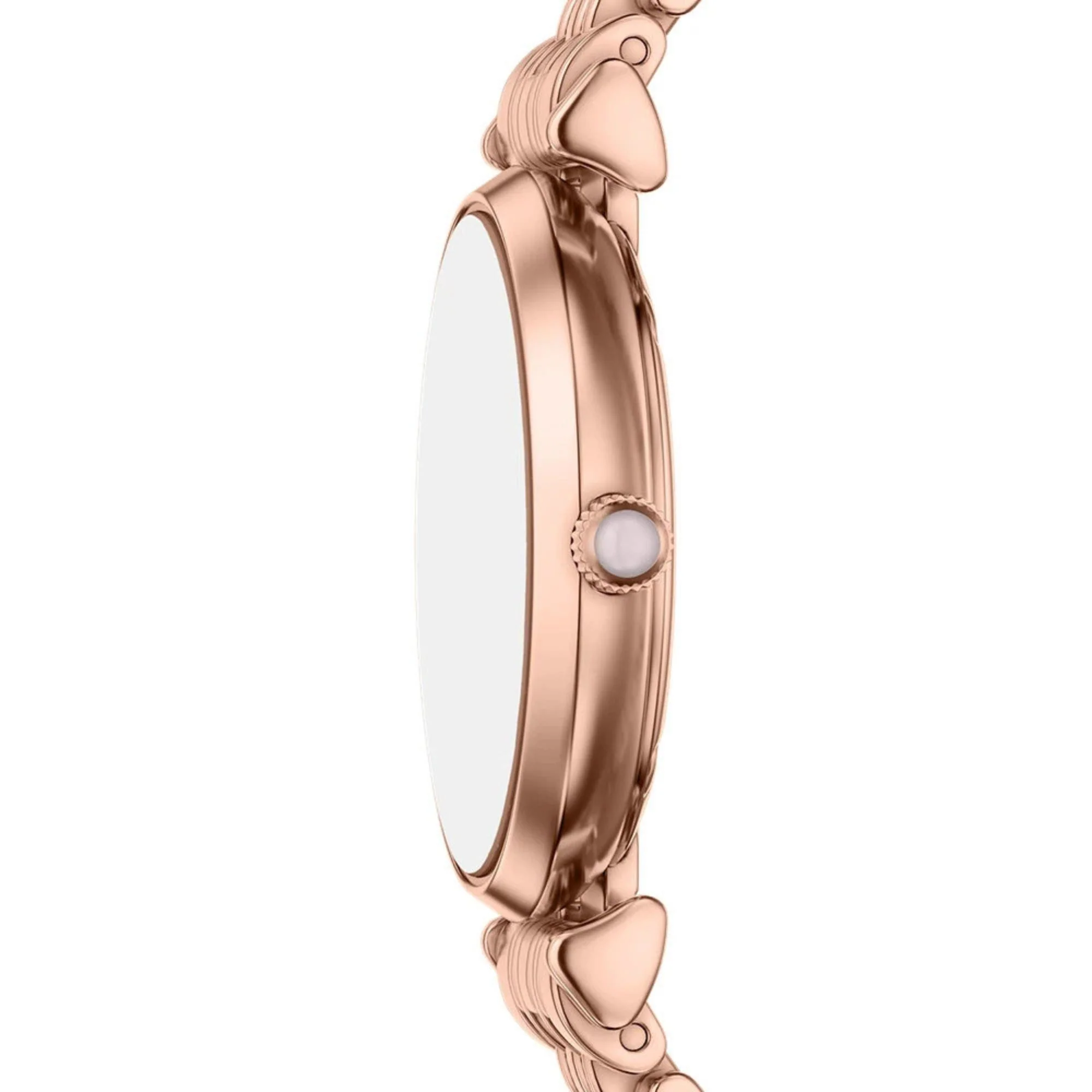Emporio Armani Light Pink Sunray Dial Steel Strap Women's Watch AR11767 - Image 4