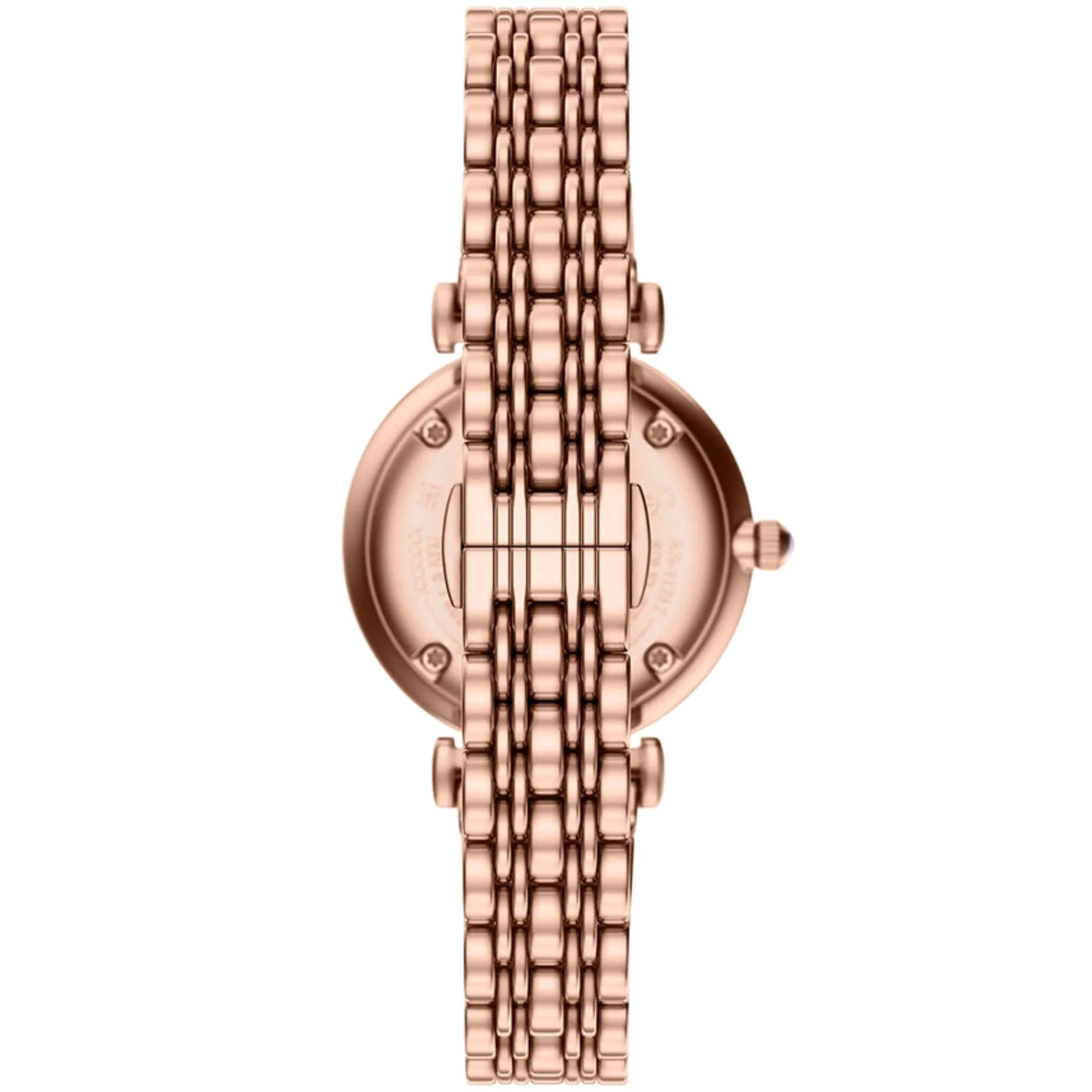 Emporio Armani Light Pink Sunray Dial Steel Strap Women's Watch AR11767 - Image 6