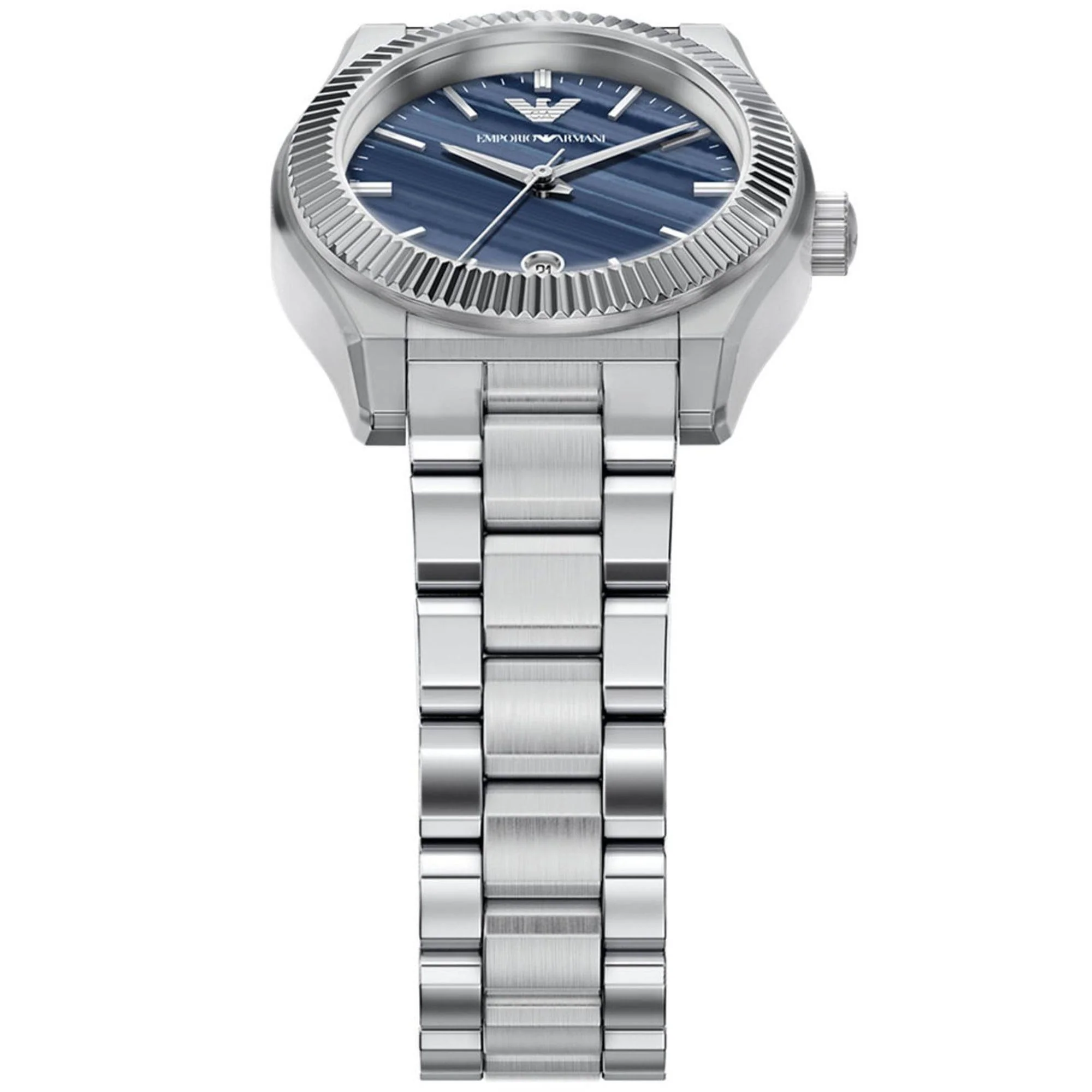 Emporio Armani Quartz Blue Dial Steel Strap Women's Watch AR11760 - Image 4