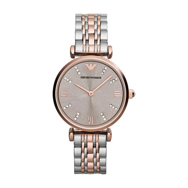 Emporio Armani Quartz Champagne Dial Stainless Steel Ladies Watch AR1840 - Image 5