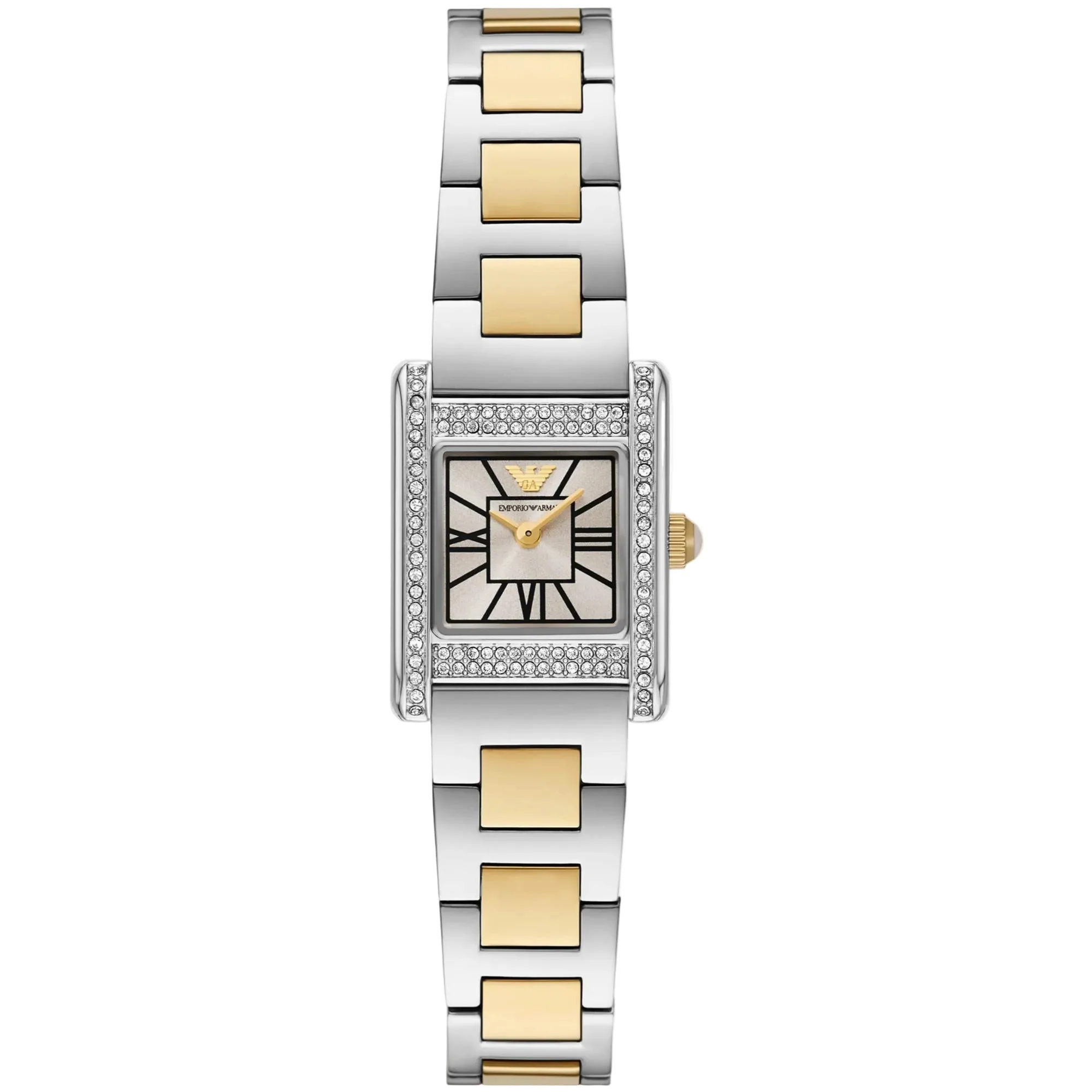 Emporio Armani Quartz Grey Sunray Dial Steel Strap Women's Watch AR11704