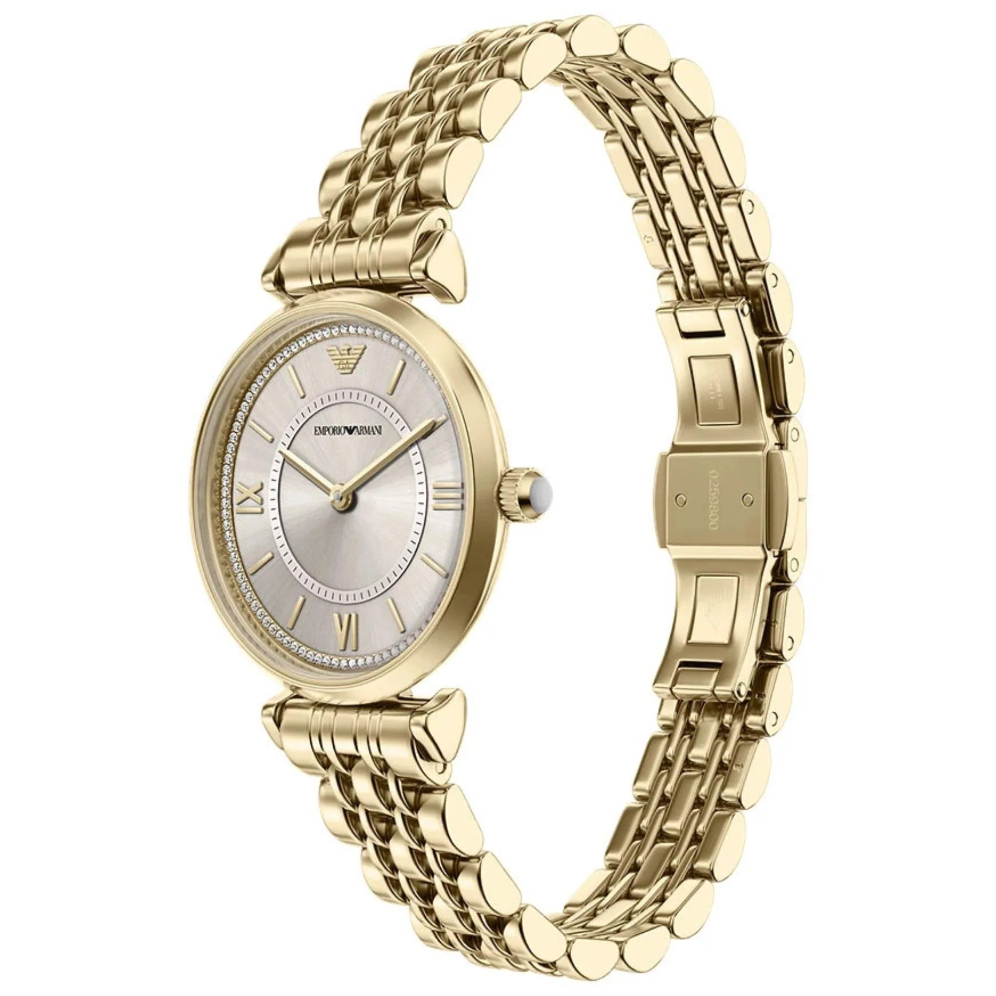 Emporio Armani Quartz Silver Sunray Dial Steel Strap Women's Watch AR11766 - Image 2