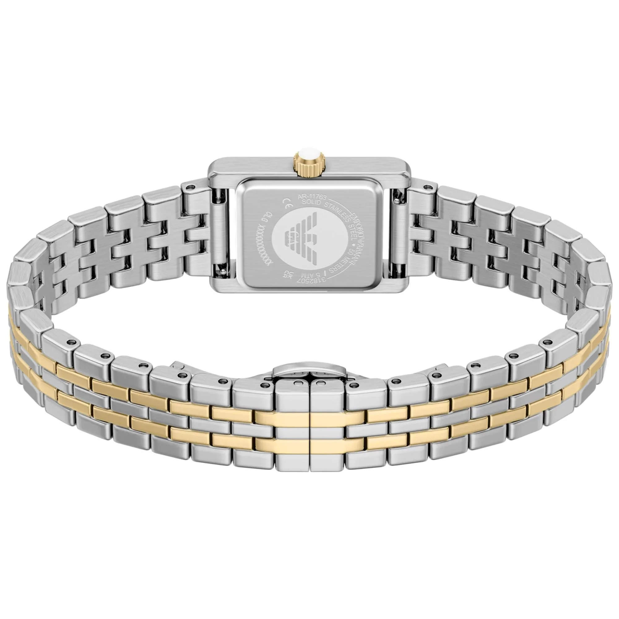 Emporio Armani Quartz White Mother of Pearl Dial Steel Strap Women's Watch AR11763 - Image 6