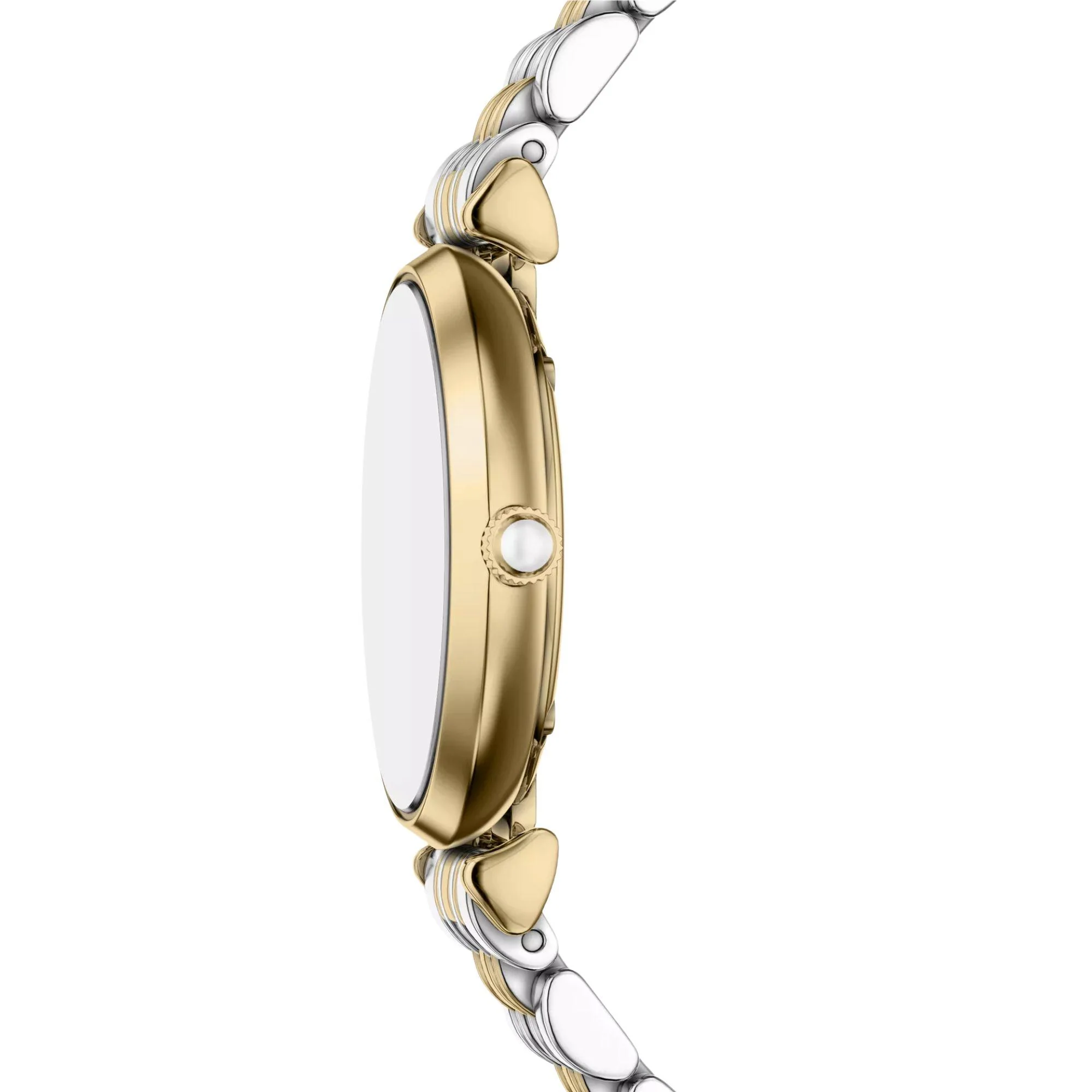 Emporio Armani Quartz White Mother of Pearl Dial Steel Strap Women's Watch Set AR80086SET - Image 7