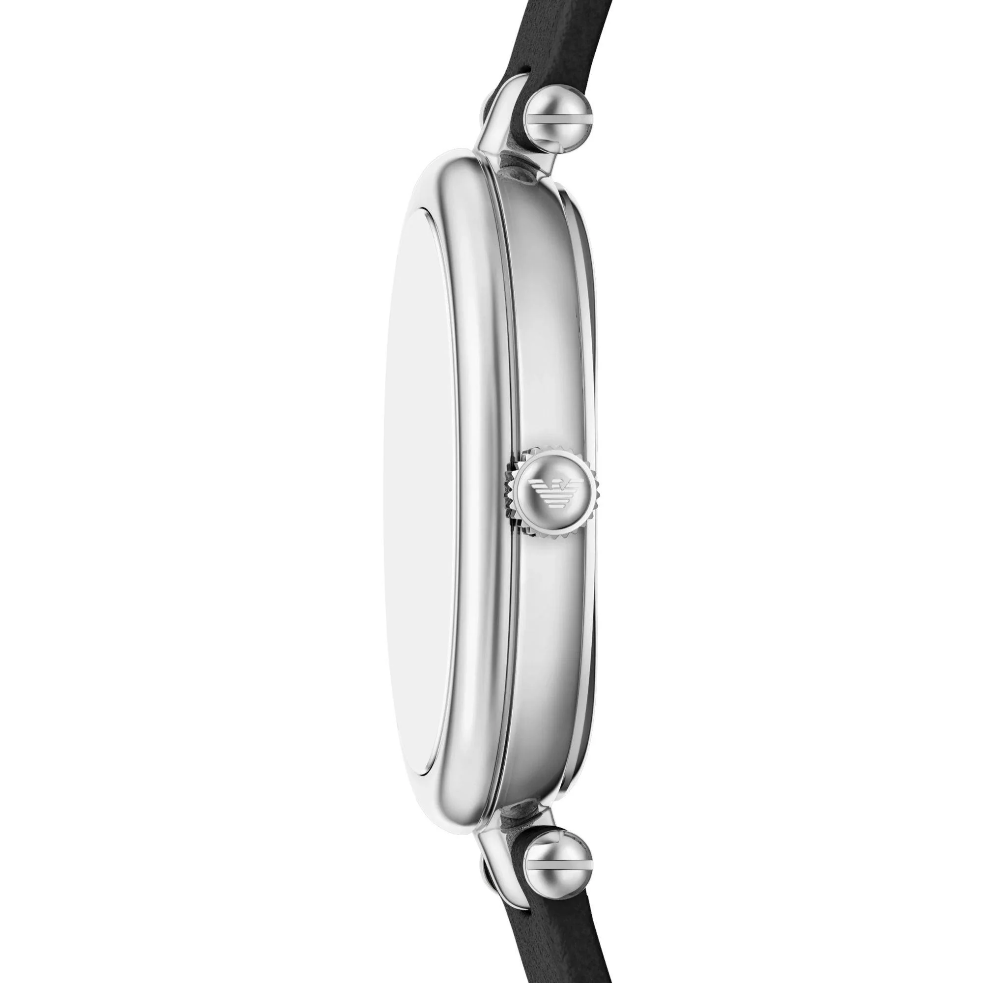 Emporio Armani Sinfonia Quartz White Mother of Pearl Dial Leather Strap Women's Watch AR11778 - Image 5