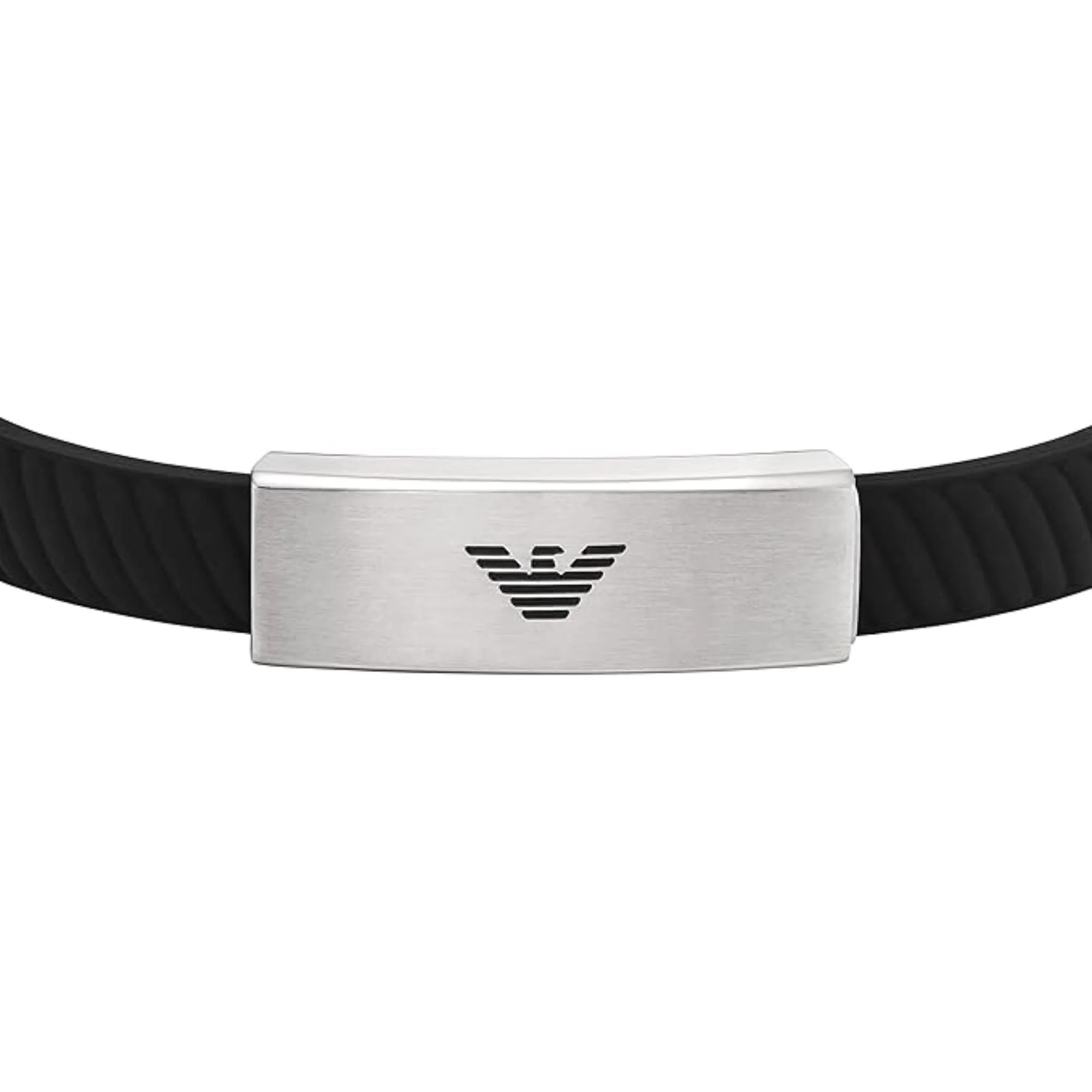 Emporio Armani Stainless Steel ID Bracelet with Polished Chain Design EGS2996040 - Image 4
