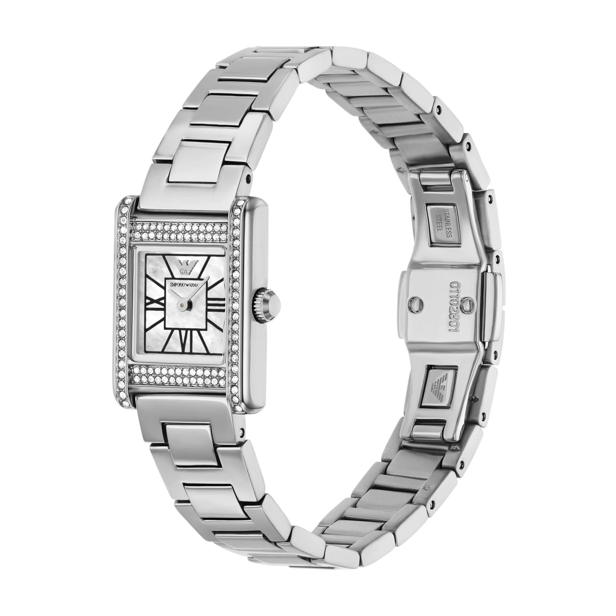 Emporio Armani Genni Stainless Steel Mother Of Pearl Dial Ladies Watch AR11662 - Image 2