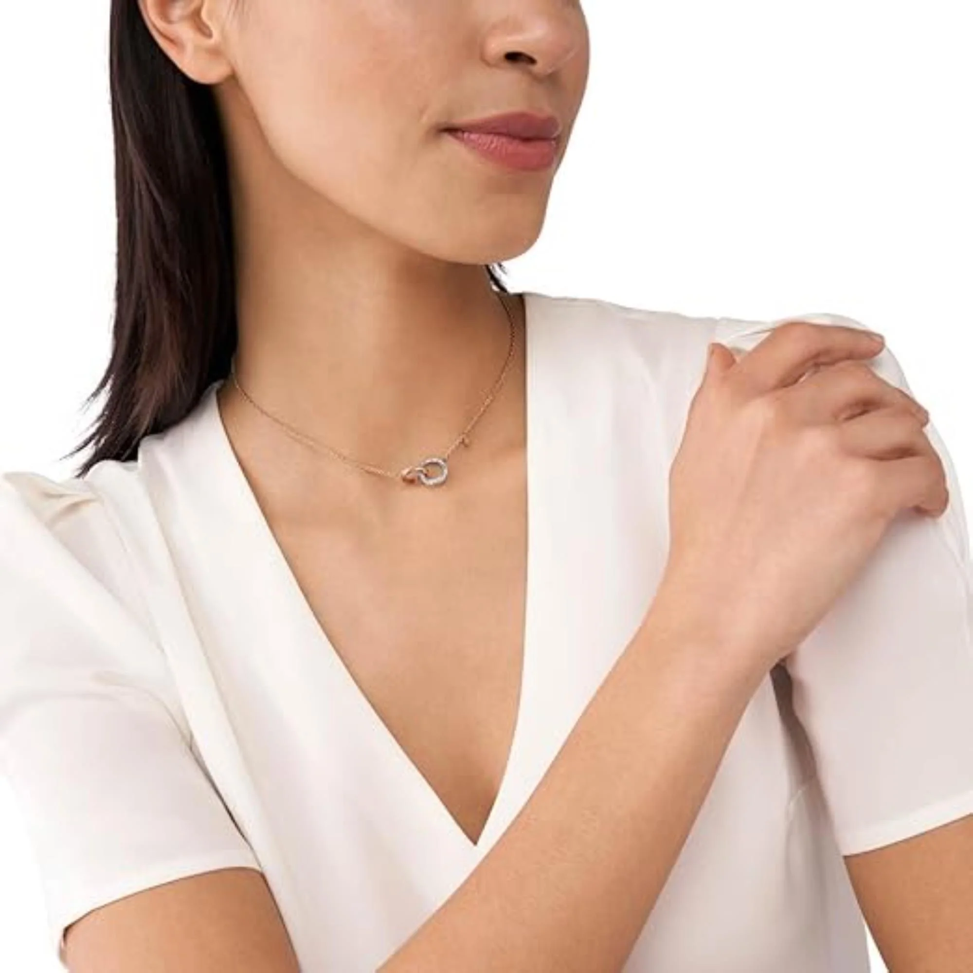 Emporio Armani Two-Tone Stainless Steel Chain Women's Necklace EGS3004221 - Image 2