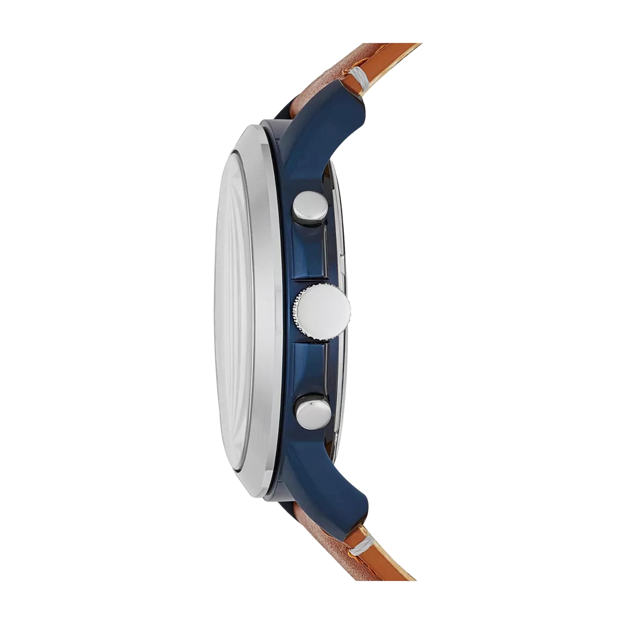 Fossil Grant Chronograph Light Brown Leather Blue Dial Men’s Watch FS5151 - Image 2