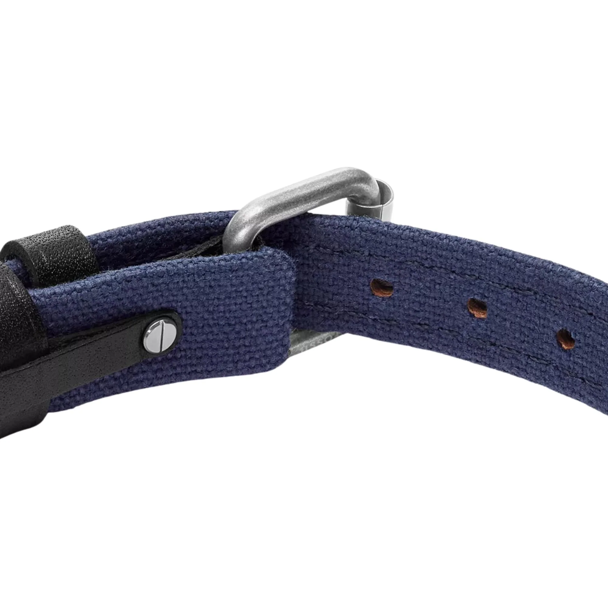 Fossil Everett Colour Pop Midnight Blue and Black Leather Strap Men's Bracelet JA7316998 - Image 4
