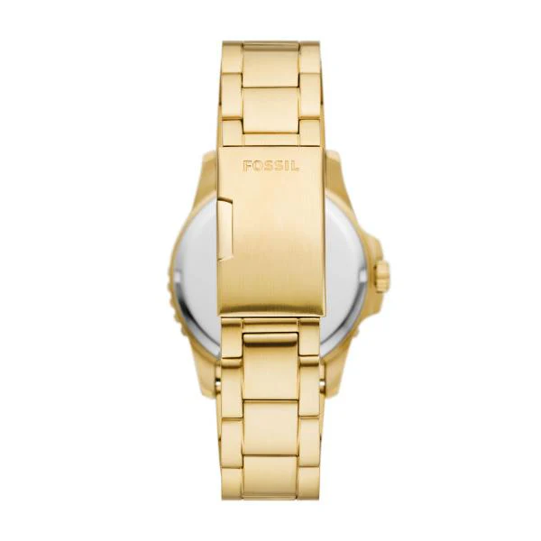 Fossil Green Dial Gold-Tone Stainless Steel Bracelet Men's Watch FS6030 - Image 3