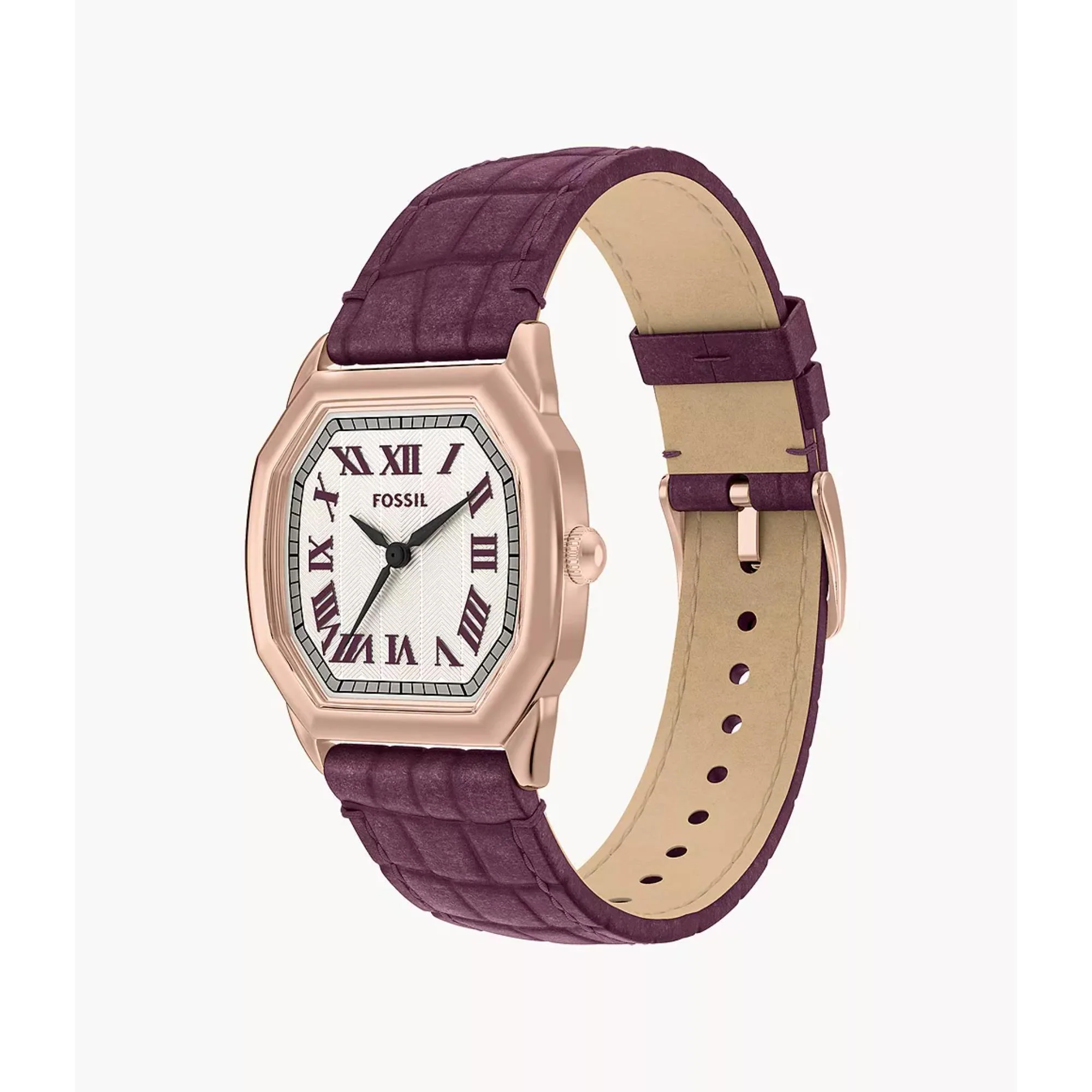 Fossil Harlow Quartz Cream Dial Leather Strap Women's Watch ES5428 - Image 17