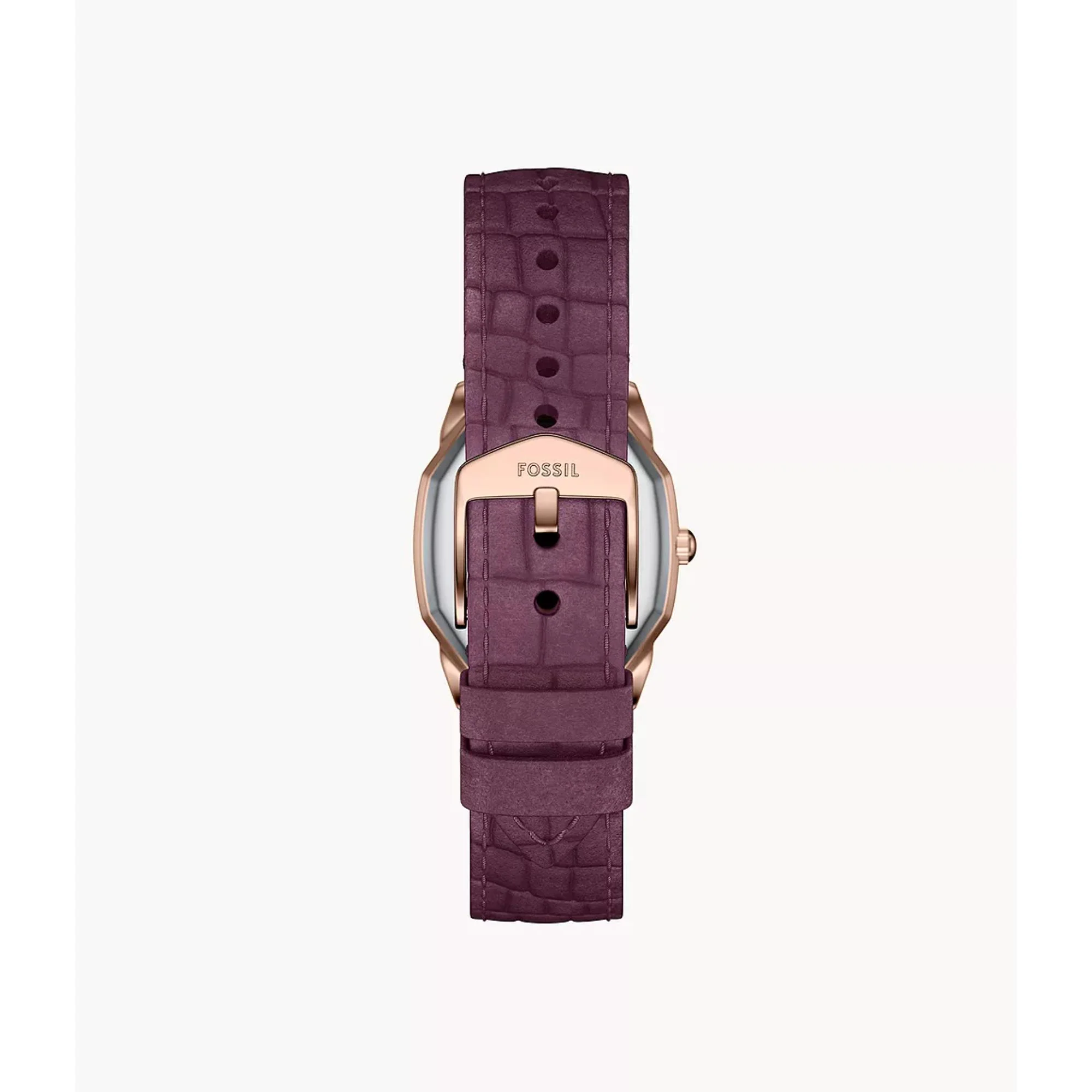 Fossil Harlow Quartz Cream Dial Leather Strap Women's Watch ES5428 - Image 3