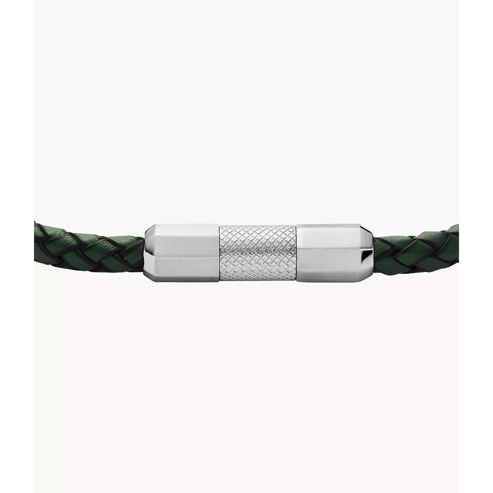 Fossil Knurled Texture Leather Men's Bracelet JF04919040 - Image 3