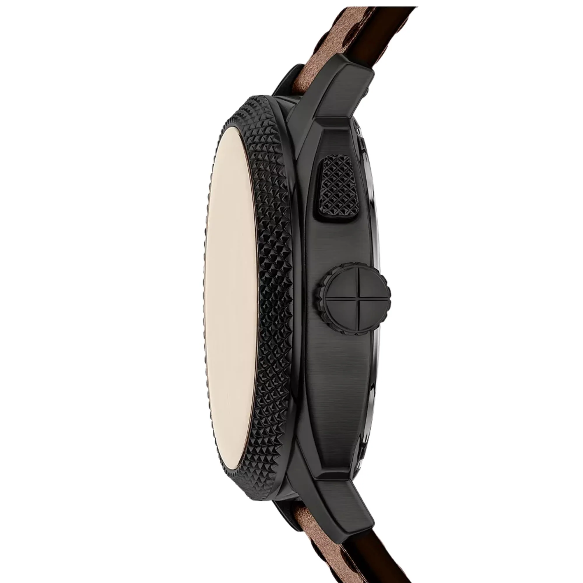 Fossil Machine Big Tic Digi-Analogue Black Dial Leather Strap Men's Watch FS6165 - Image 5