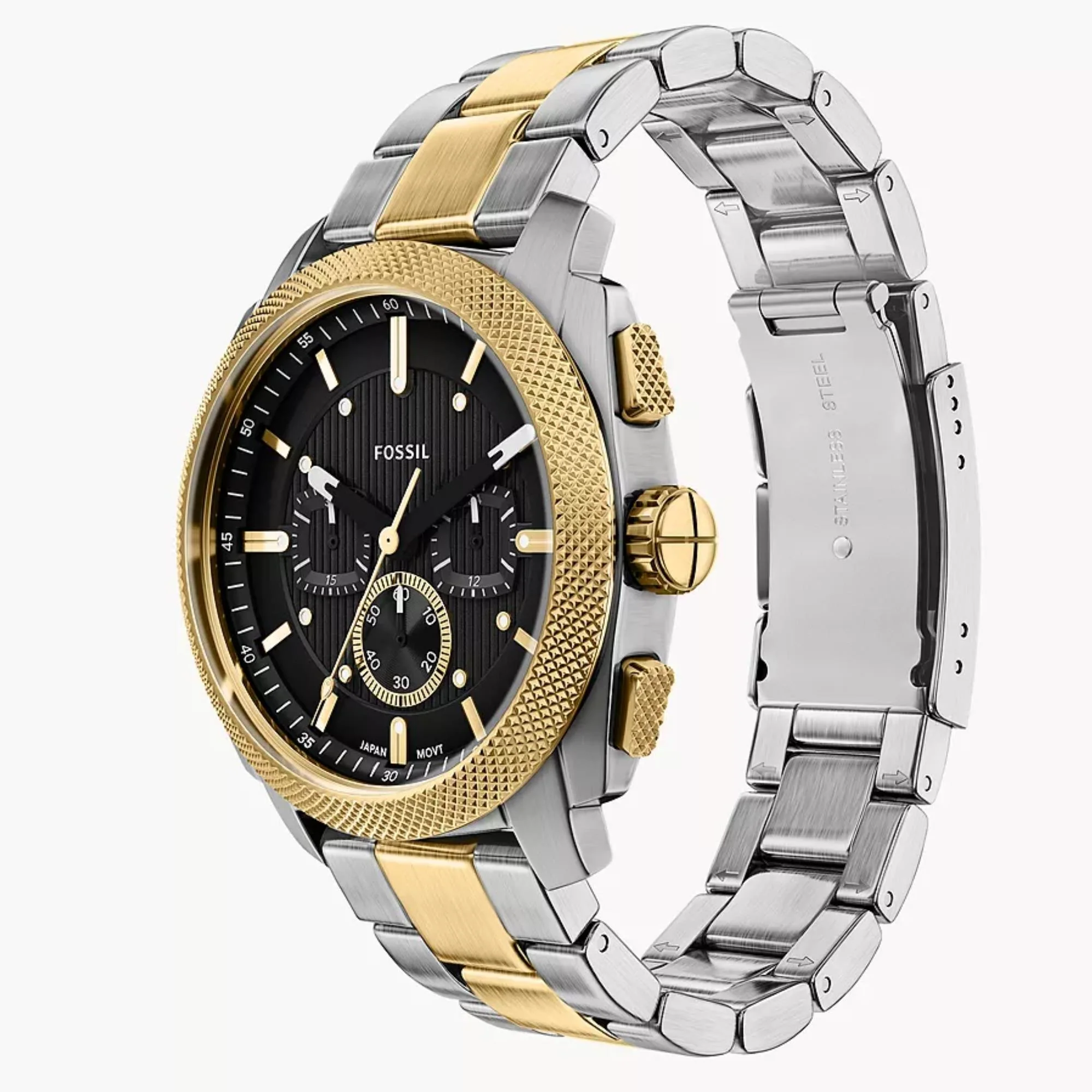 Fossil Machine Chronograph Black Dial Steel Strap Men's Watch FS6159 - Image 3
