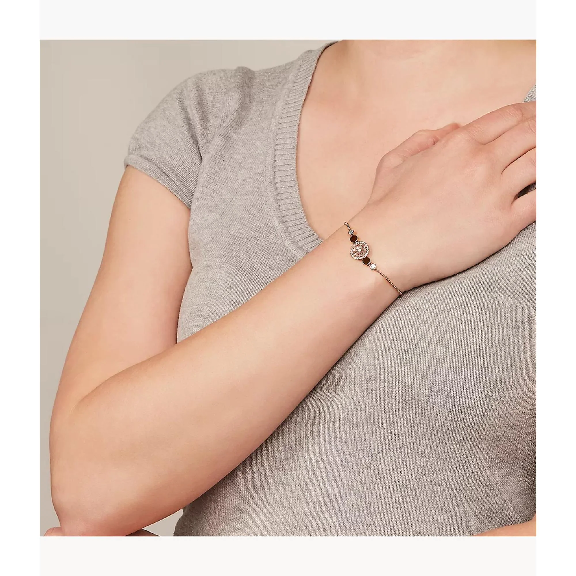 Fossil Mother-of-Pearl Disc Gold-Tone Stainless Steel Women’s Bracelet JF02905791 - Image 9