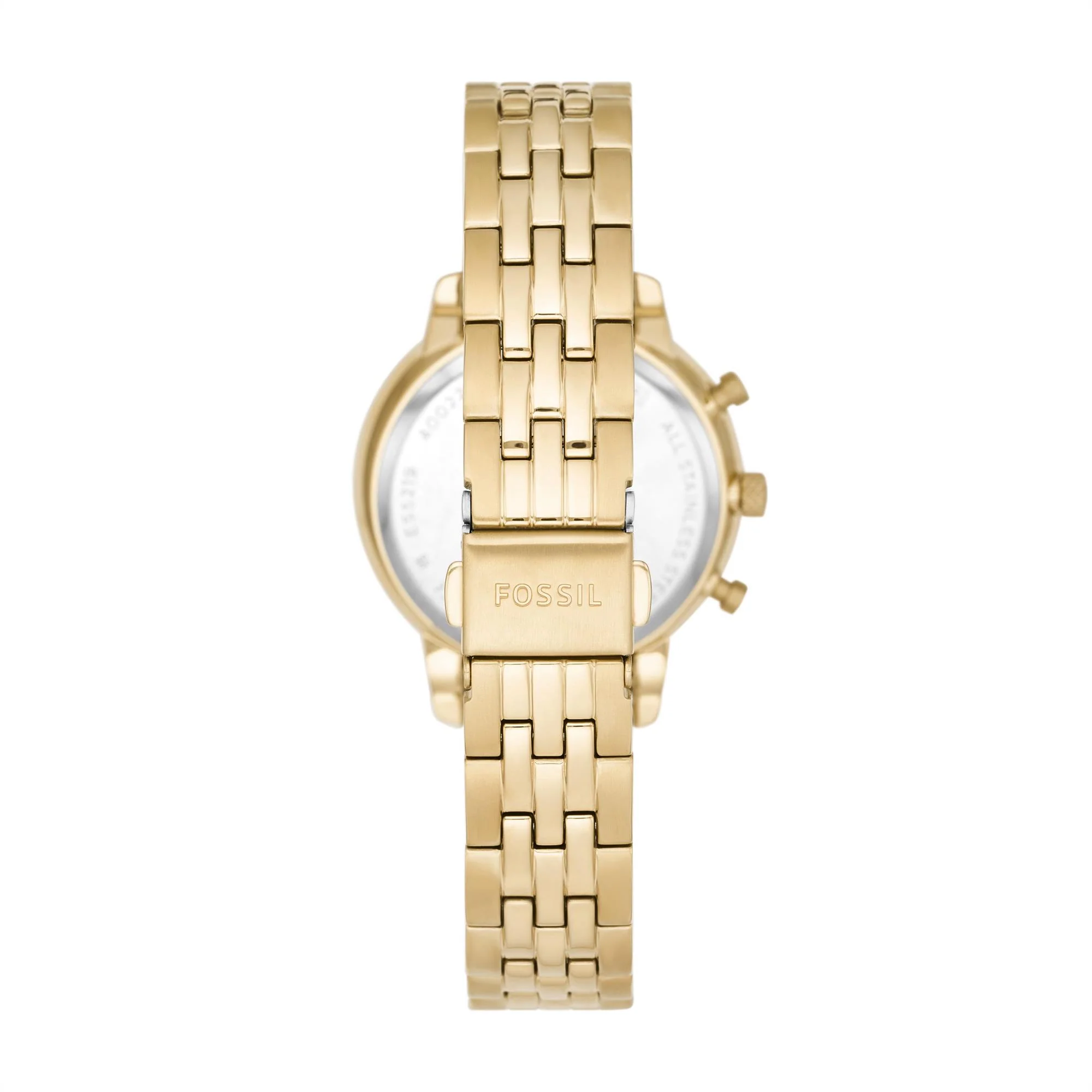 Fossil Neutra Chronograph Gold-Tone Stainless Steel Bracelet Gold Dial Women's Watch ES5219 - Image 2