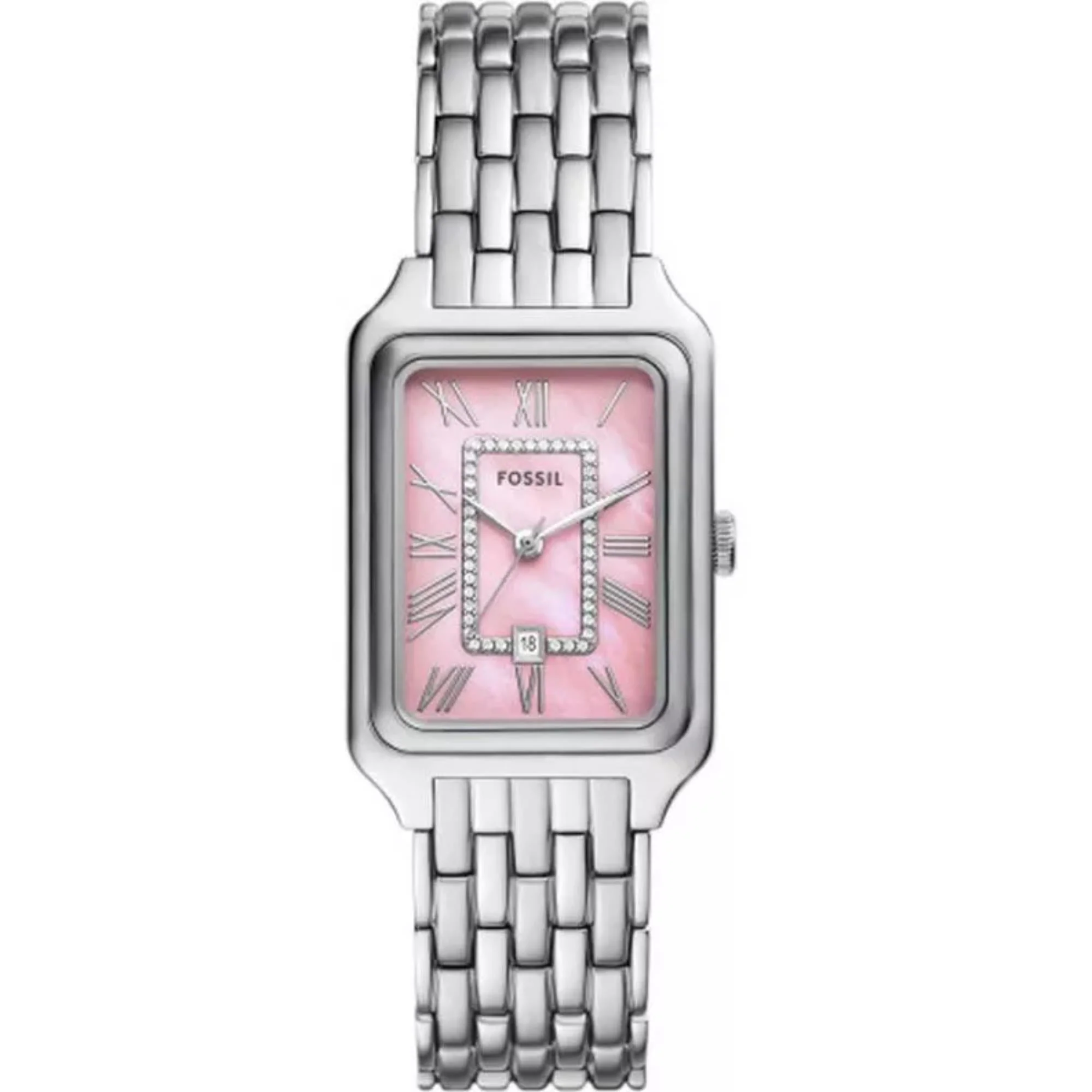 Fossil Raquel Mother-Of-Pearl Dial Stainless Steel Strap Ladies Watch ES5401 - Image 6