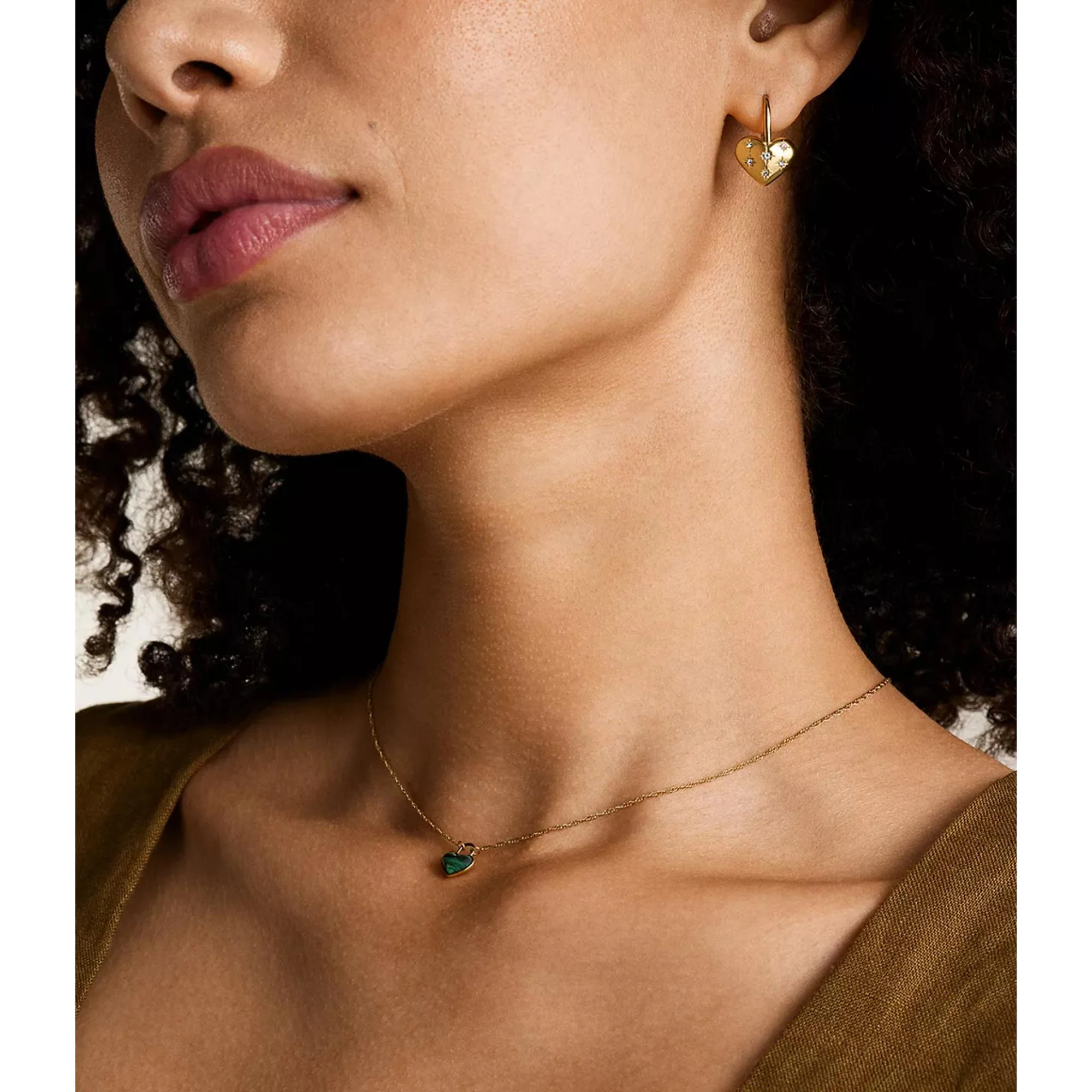 Fossil Sadie All My Love Gold-Tone Stainless Steel Heart Drop Ladies Earrings JF04833710 - Image 9