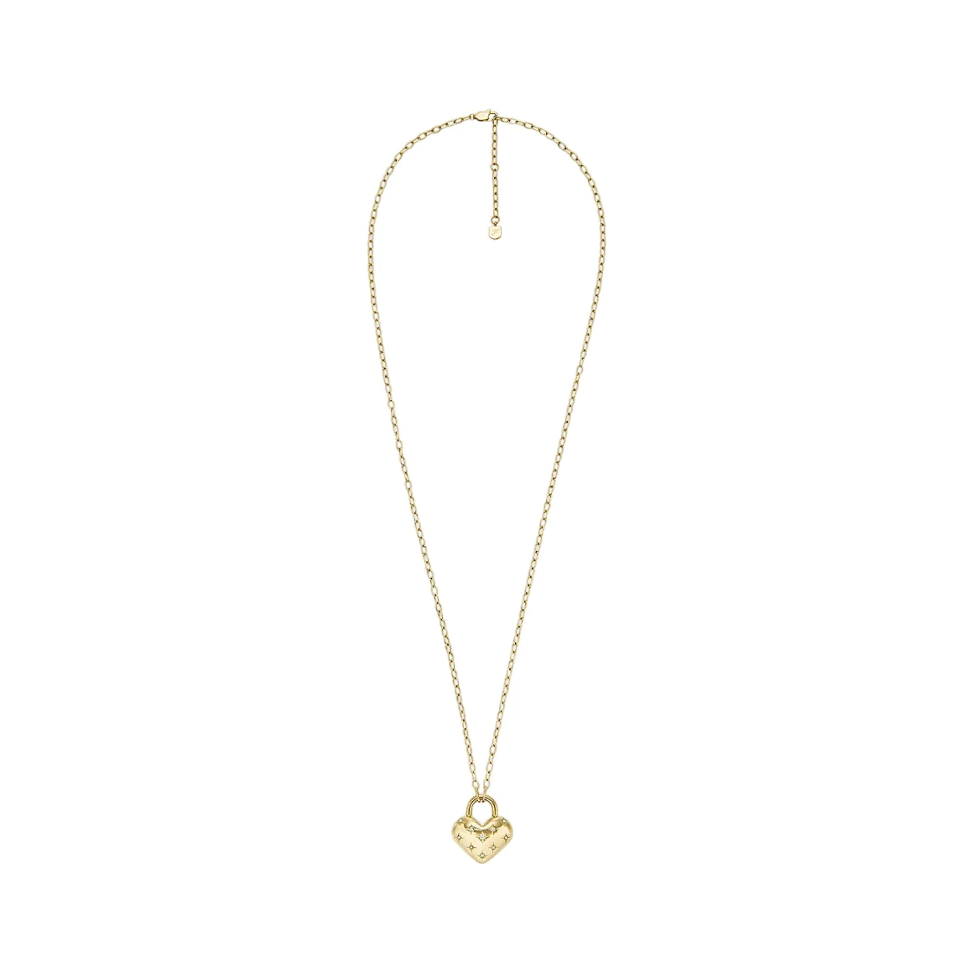 Fossil Sadie All My Love Gold-Tone Stainless Steel Heart Pendant Ladies Necklace JF04829710 - Image 4