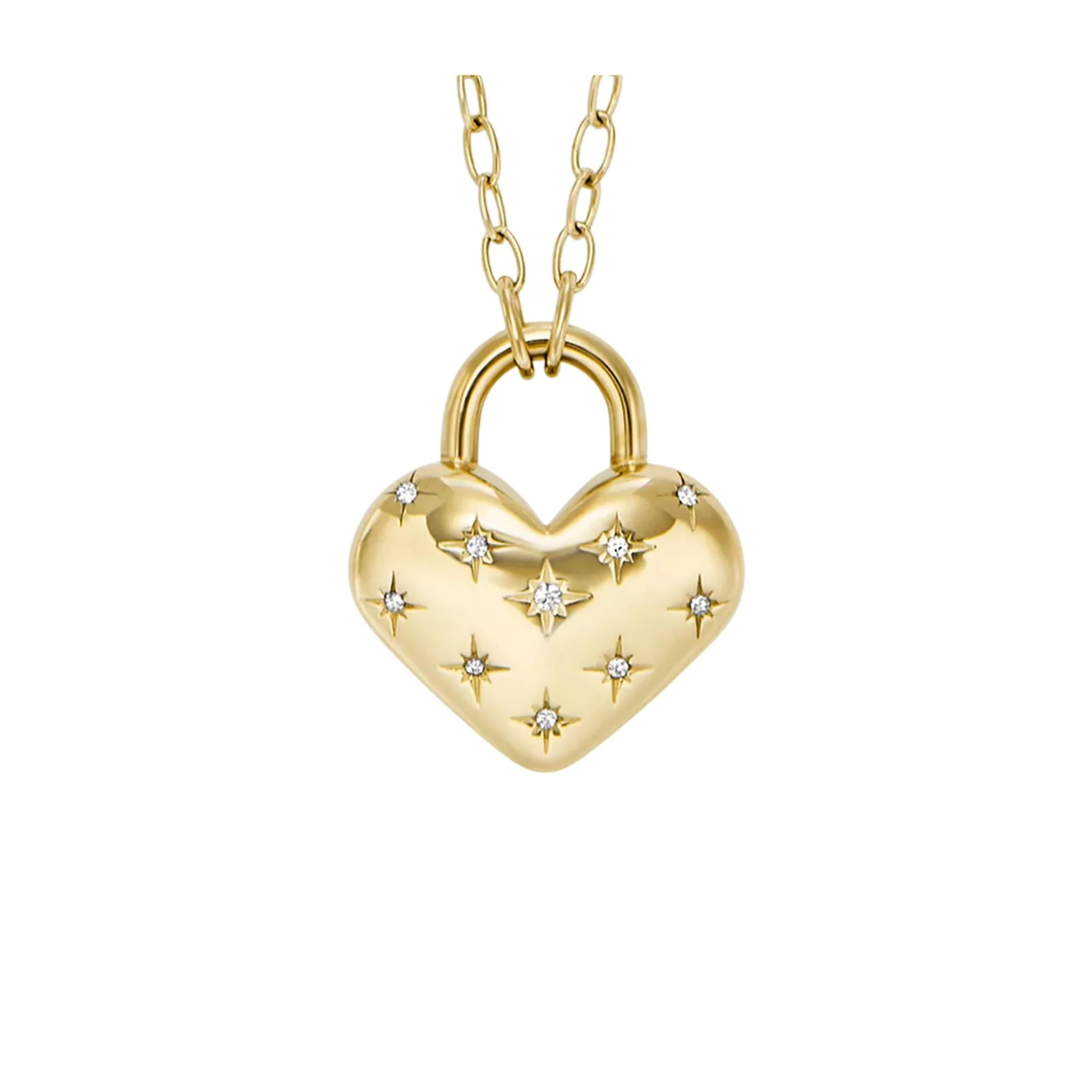 Fossil Sadie All My Love Gold-Tone Stainless Steel Heart Pendant Ladies Necklace JF04829710 - Image 7
