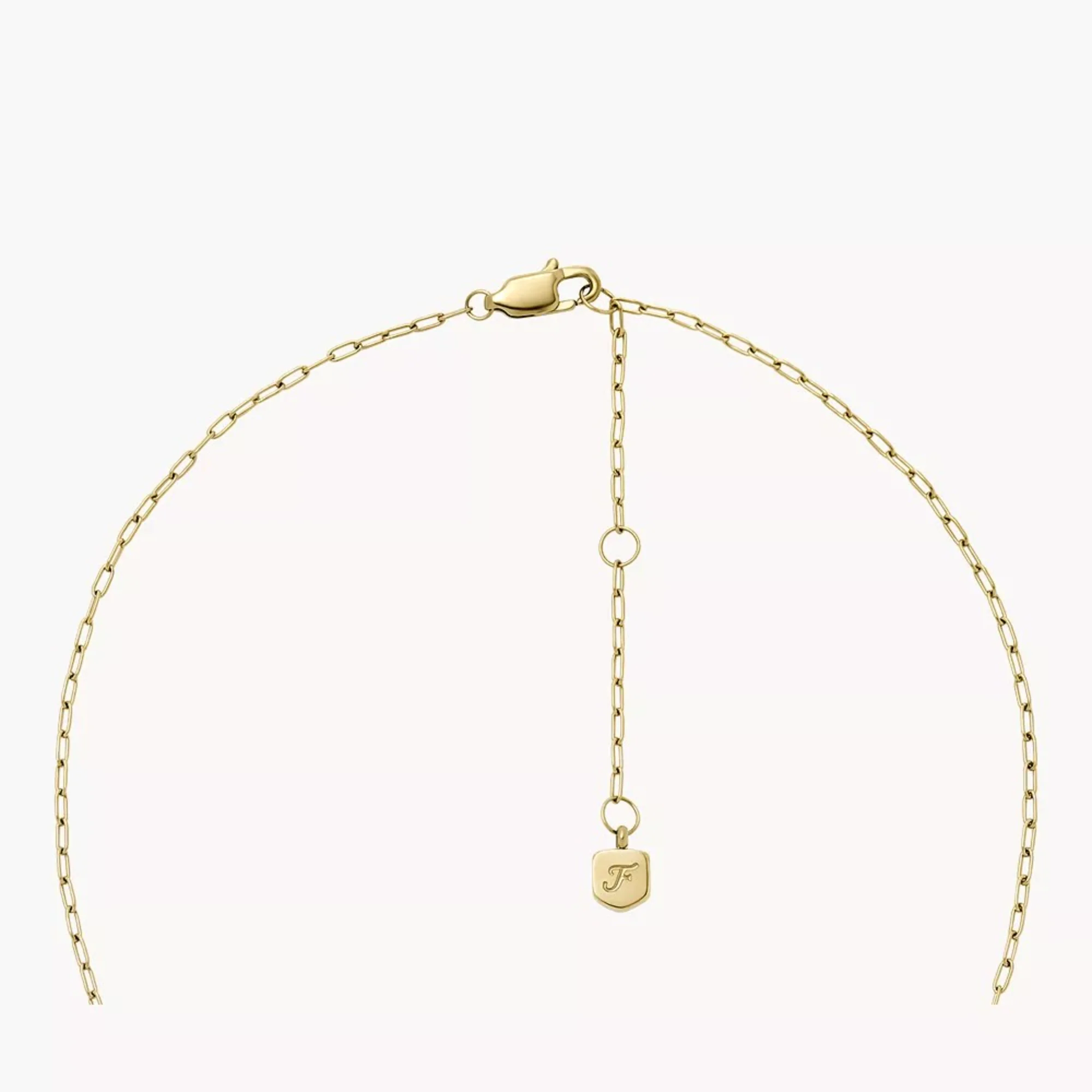 Fossil Sadie All My Love Gold-Tone Steel Heart Pendant Necklace JF04856710 - Image 5