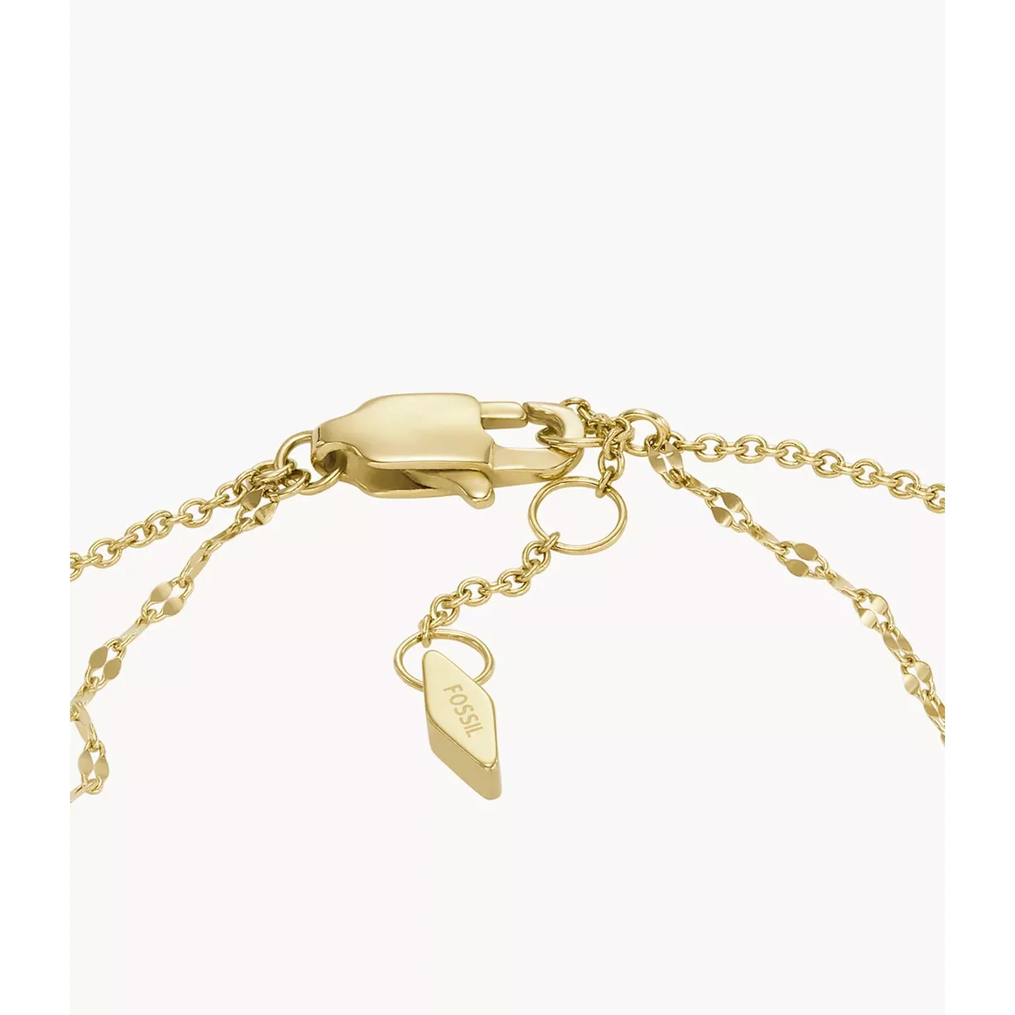 Fossil Teardrop White Mother-of-Pearl Chain Women's Bracelet JF04317710 - Image 3