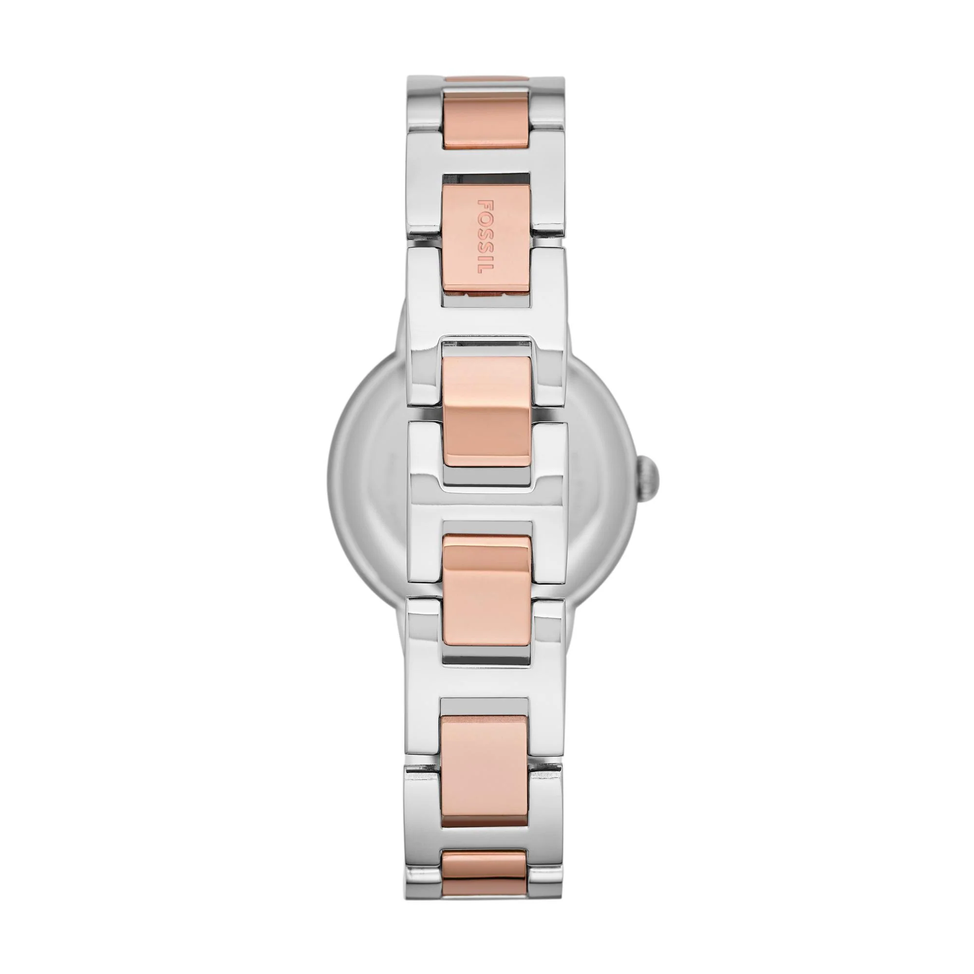 Fossil Virginia Quartz Rose Gold Dial Steel Strap Women's Watch ES3405 - Image 4