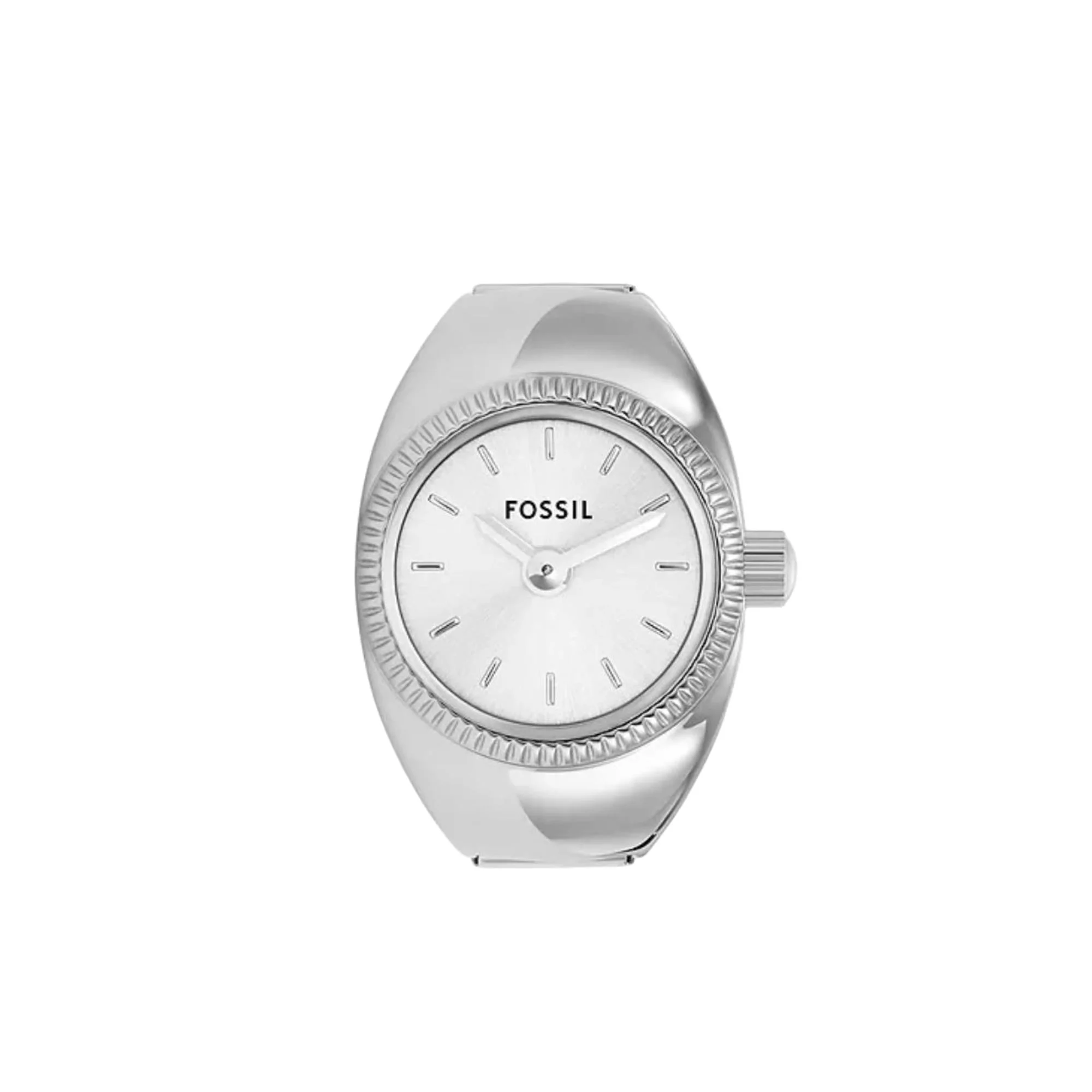 Fossil Watch Ring Two-Hand Stainless Steel White Dial Women’s Watch ES5245 - Image 9