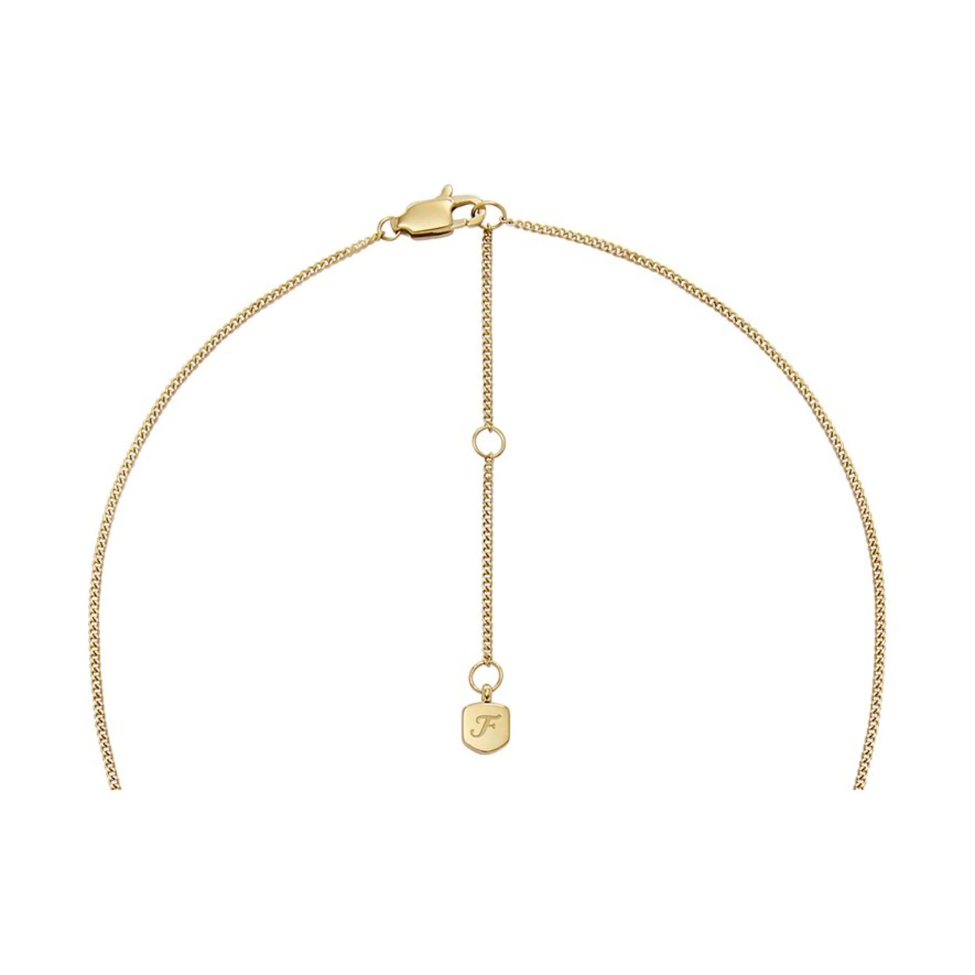 Fossil Written in the Stars Gold-Tone Stainless Steel Black Sandstone Scorpio Pendant Ladies Necklace JF04845710 - Image 5
