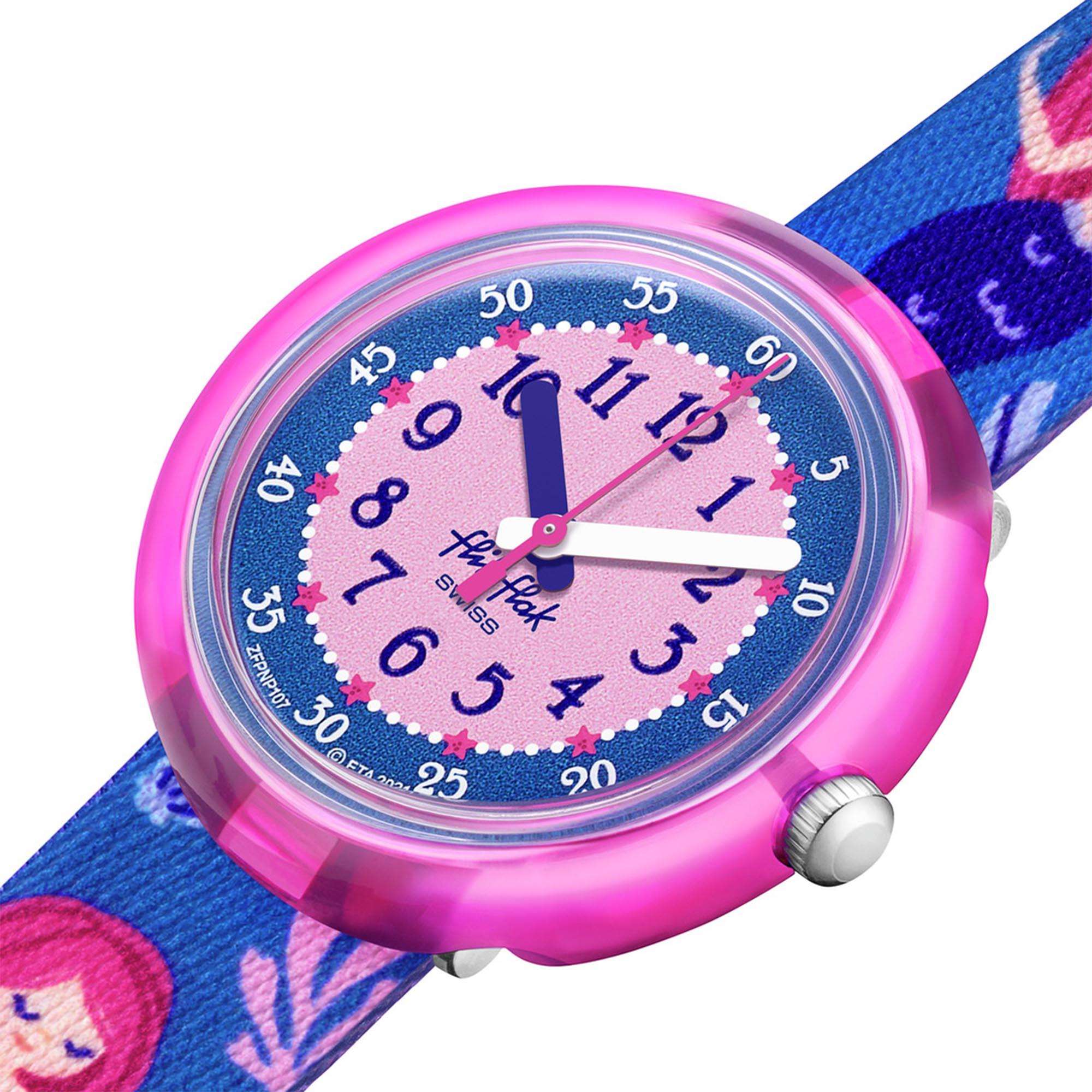 Flik Flak Quartz Purple Strap Kids Watch FPNP107 - Image 3