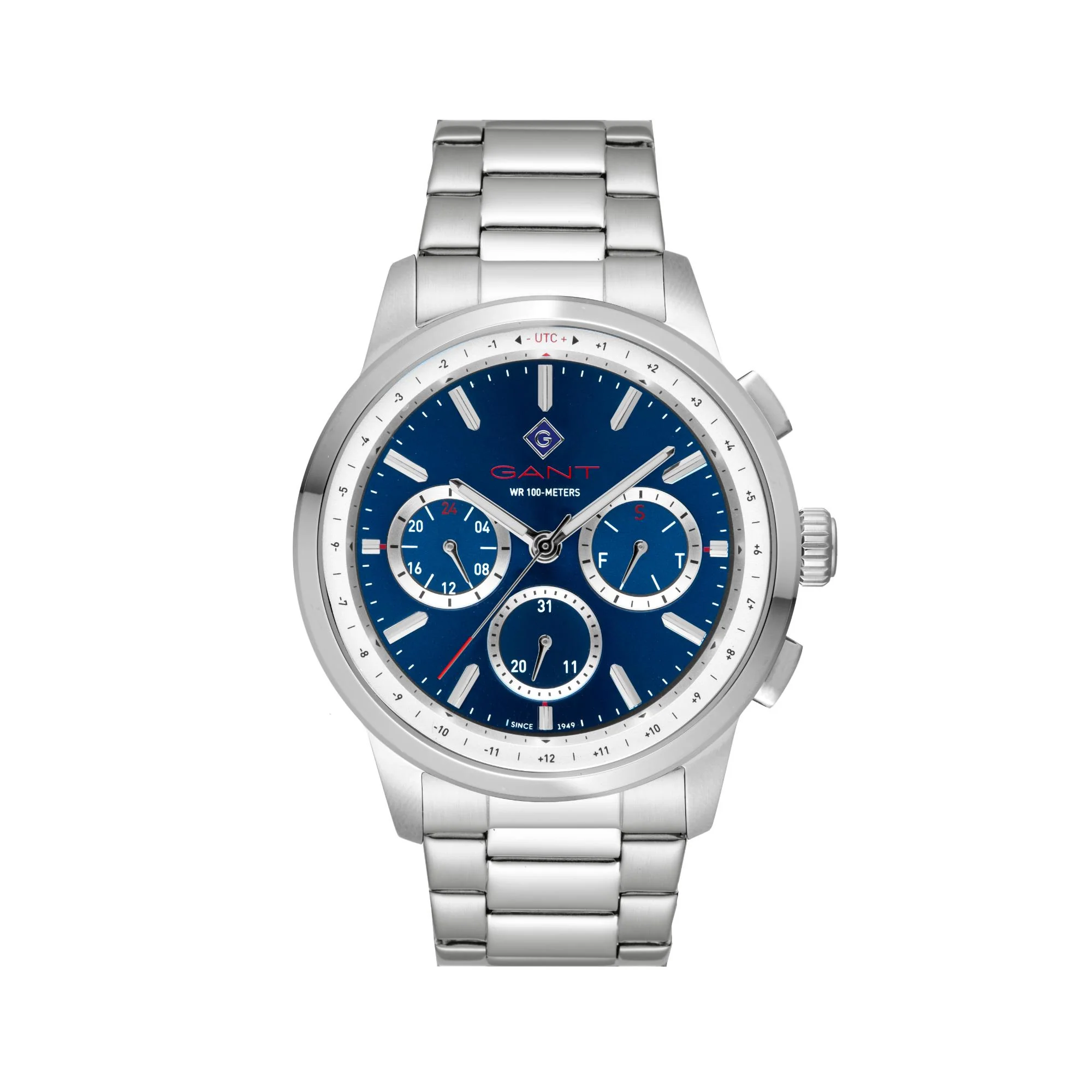 Gant Middletown Quartz Blue Chronograph Dial Steel Bracelet Men's Watch G154019 - Image 3