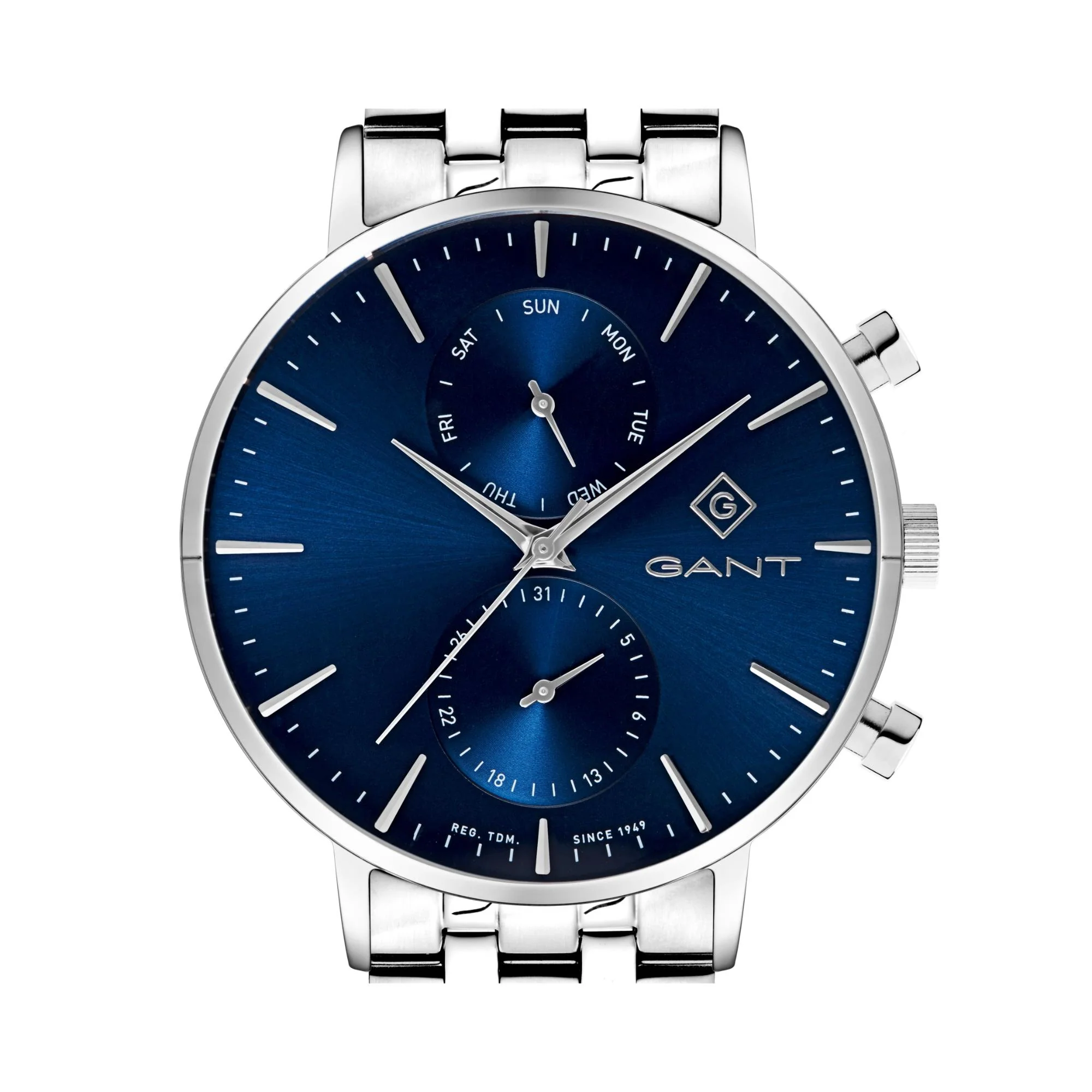Gant Park Hill Quartz Blue Chronograph Dial Steel Bracelet Men's Watch G121003 - Image 2