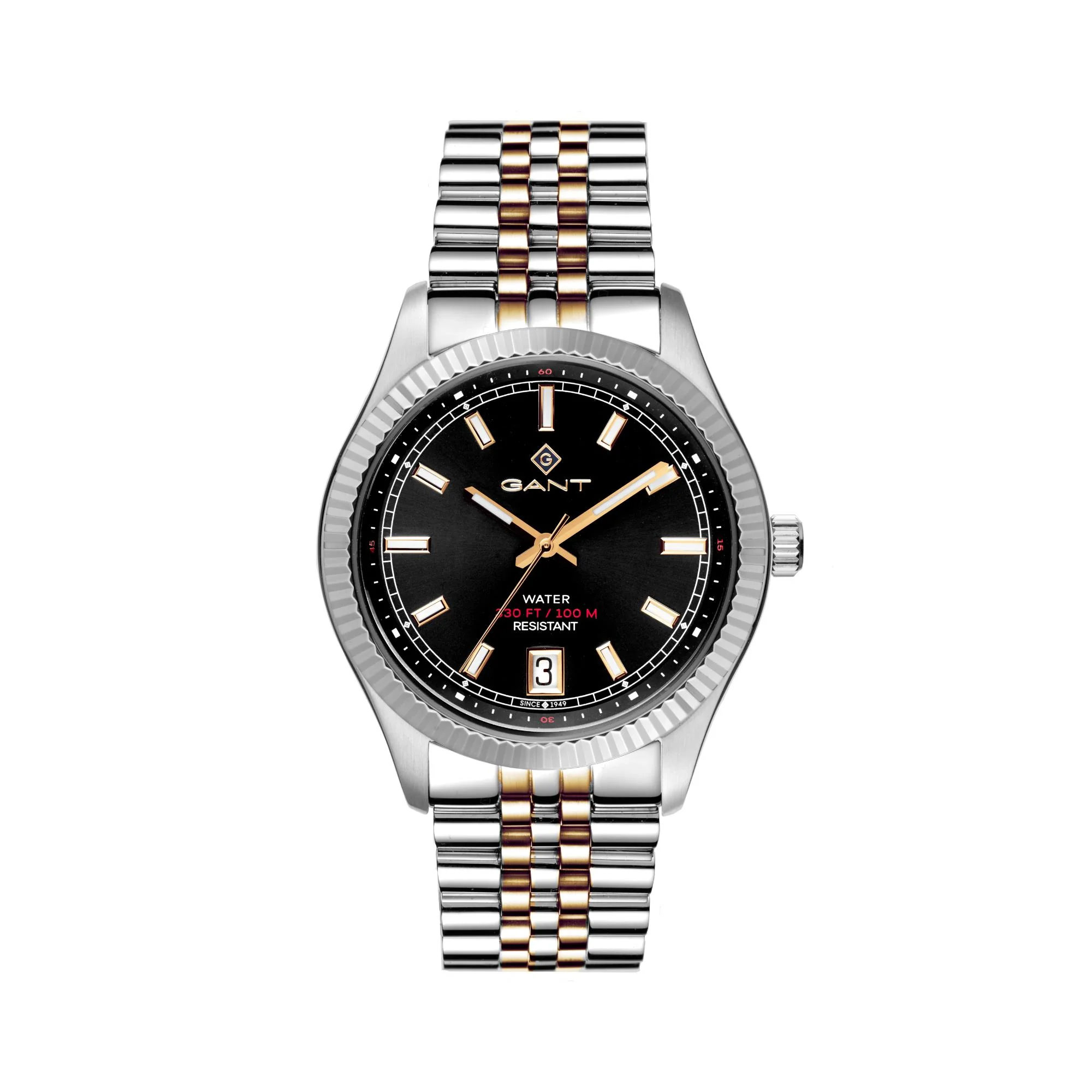 Gant Sussex 44 Quartz Black Dial Two-Tone Steel Bracelet Men's Watch G166009 - Image 3