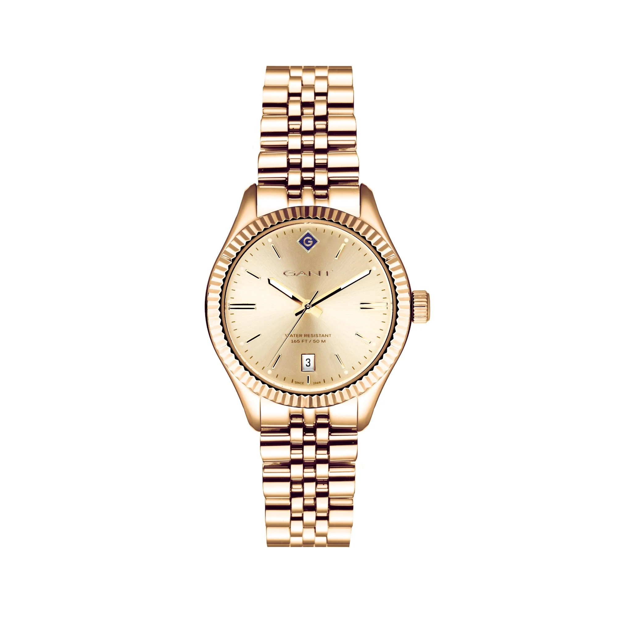 Gant Sussex Quartz Gold Dial Gold PVD Steel Bracelet Ladies Watch G136015 - Image 3