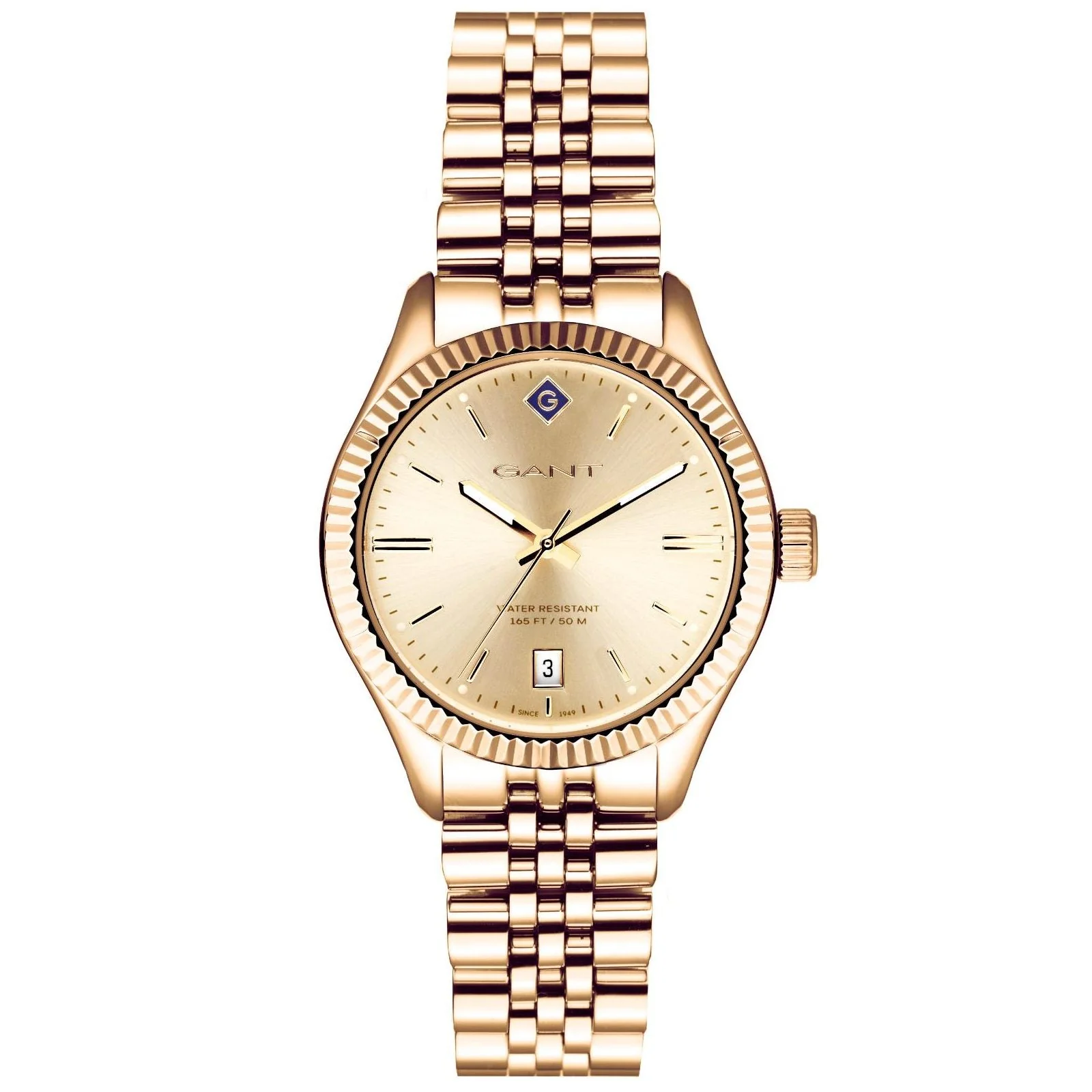 Gant Sussex Quartz Gold Dial Gold PVD Steel Bracelet Ladies Watch G136015 - Image 4