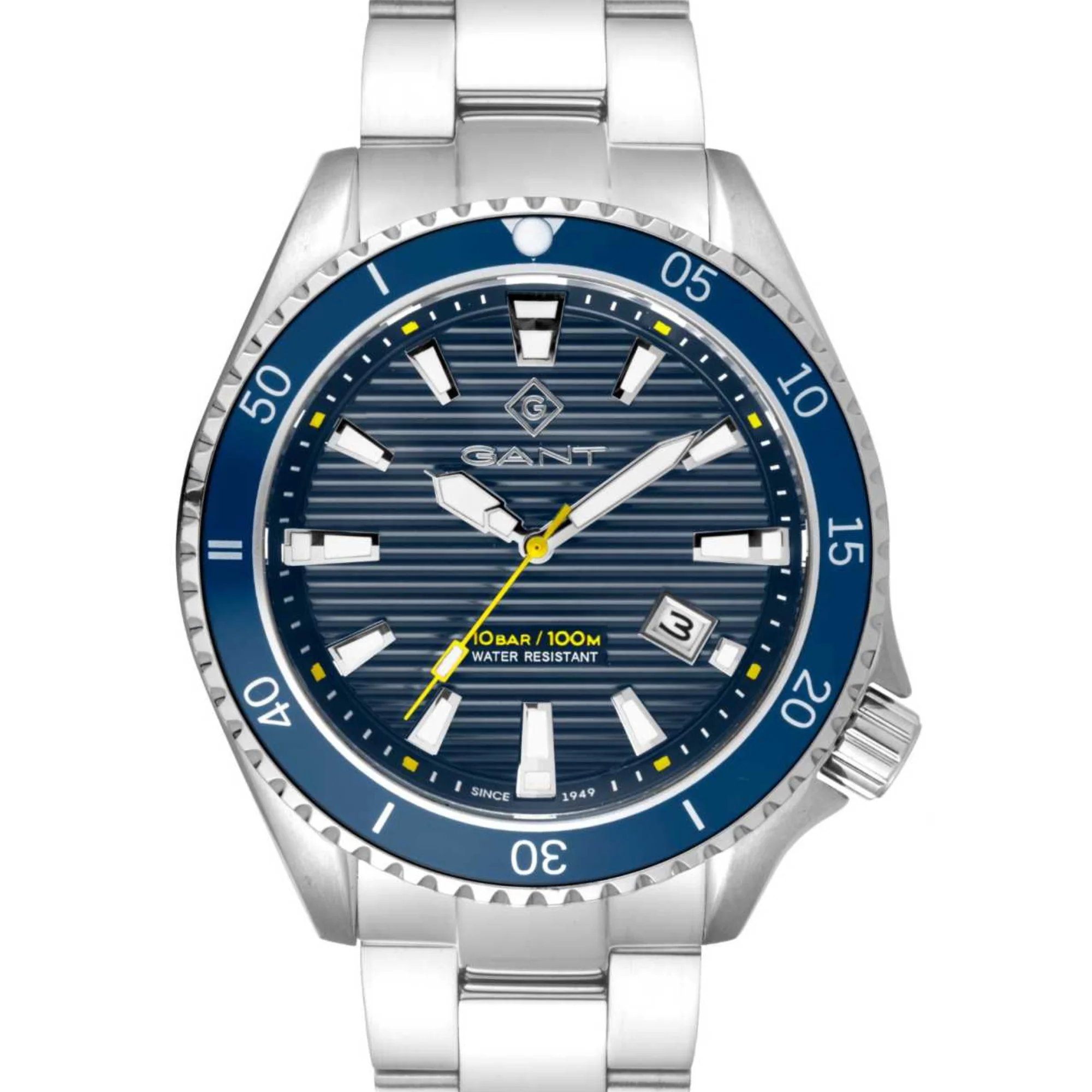 Gant Waterville Quartz Blue Dial Steel Strap Men's Watch G174002
