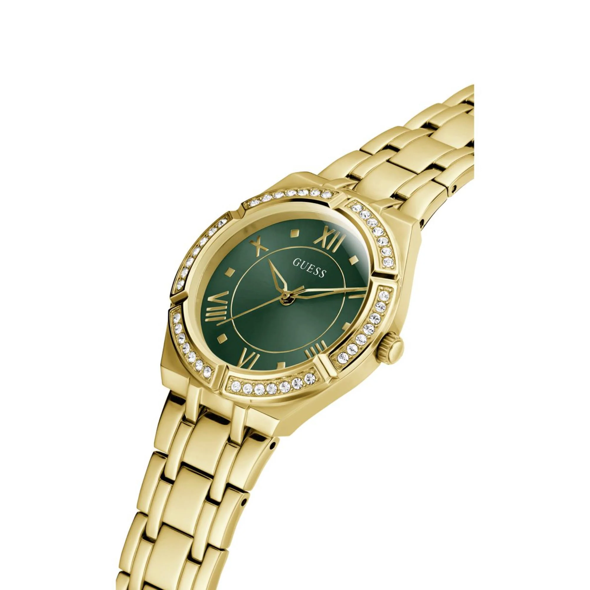 Guess Cosmo Green Dial Stainless Steel Strap Women's Watch GW0033L8 - Image 8