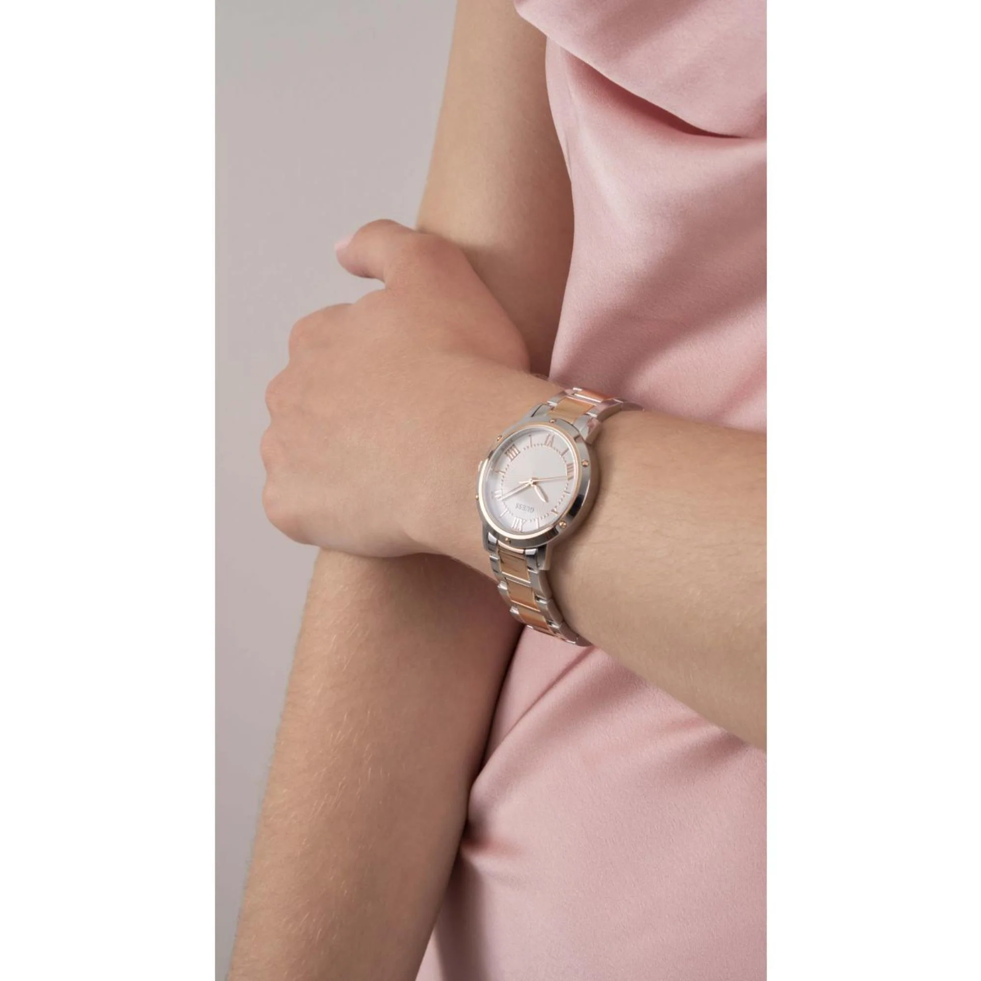 Guess Dawn White Dial Stainless Steel Strap Women's Watch GW0404L3 - Image 2